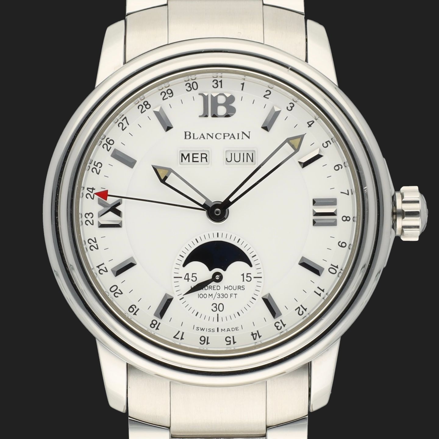 Blancpain Léman 2763-1127 (1997) - Wit wijzerplaat 38mm Staal (2/8)