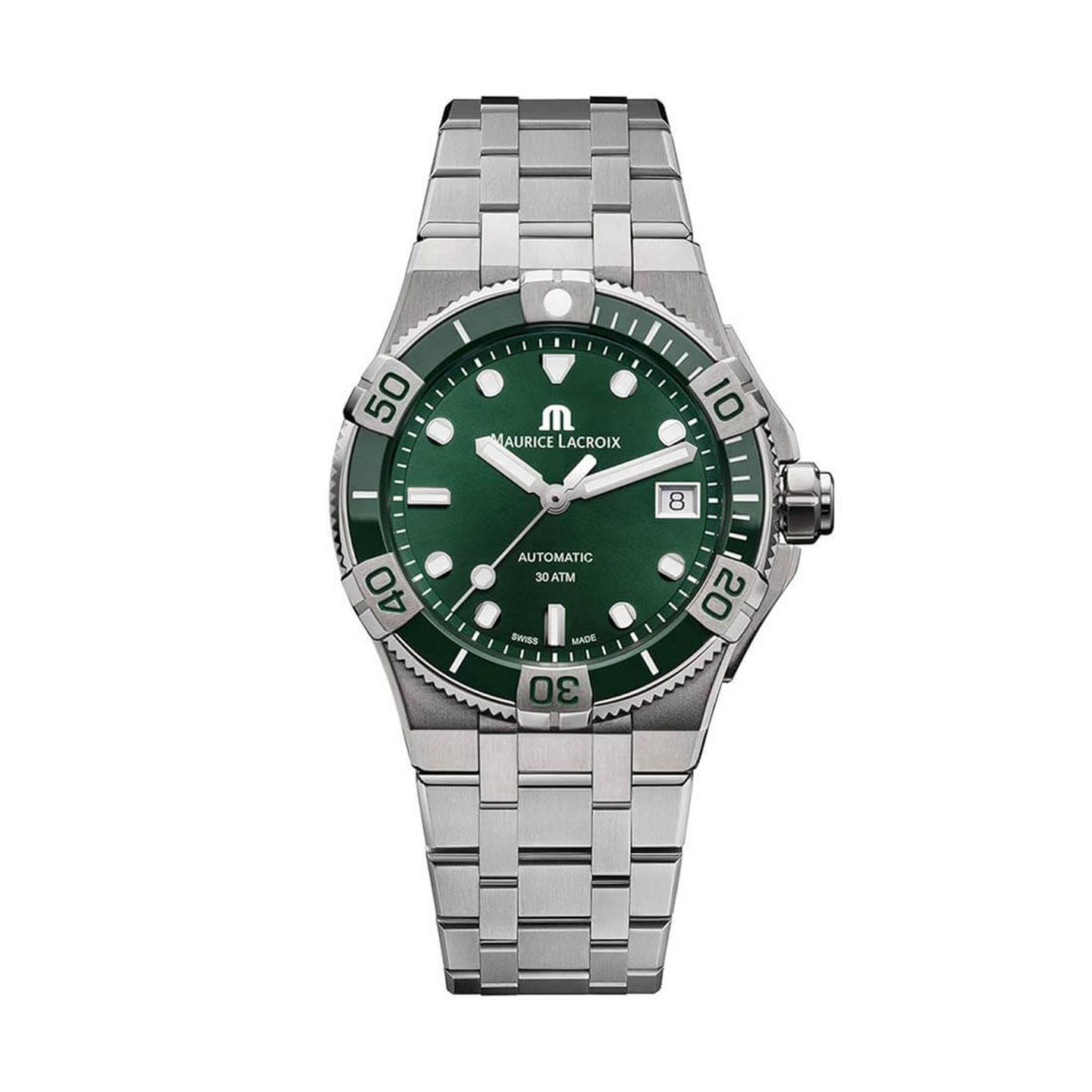 Maurice Lacroix Aikon AI6057-SSL52-630-1 (2023) - Green dial 38 mm Steel case (3/3)