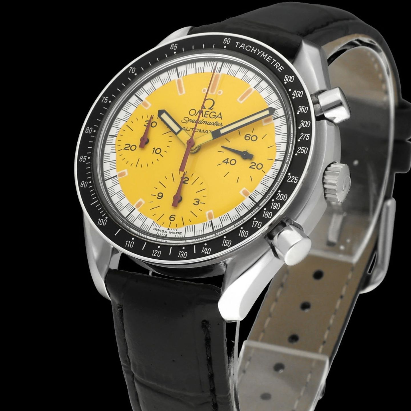 Omega Speedmaster Reduced 3510.12.00 (1999) - Yellow dial 39 mm Steel case (7/7)