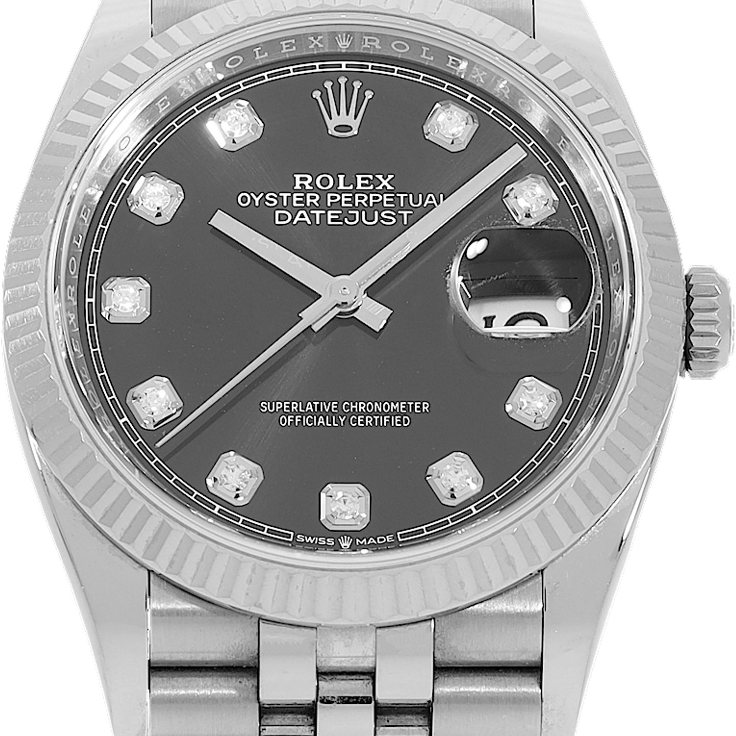 Rolex Datejust 36 126234 (2023) - Black dial 36 mm Steel case (2/3)