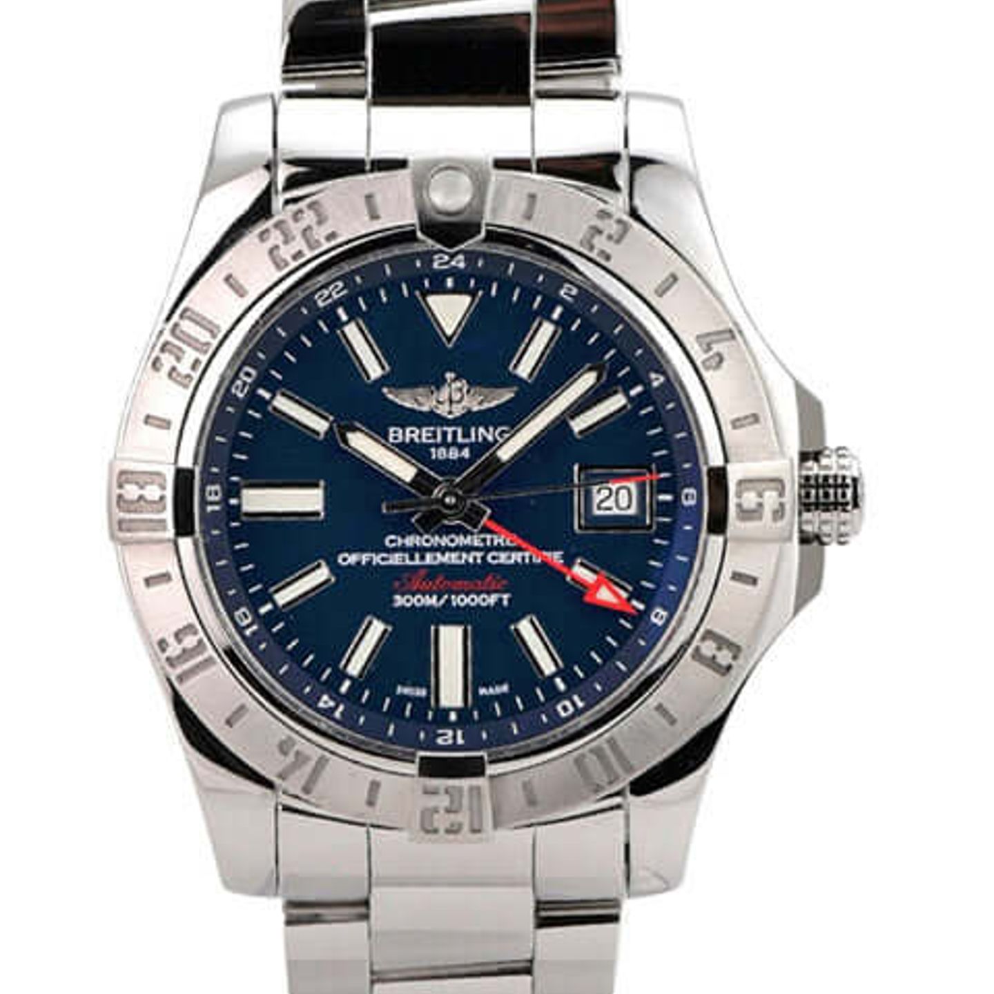 Breitling Avenger II GMT A3239011/C872/170A (2017) - Blue dial 43 mm Steel case (1/8)