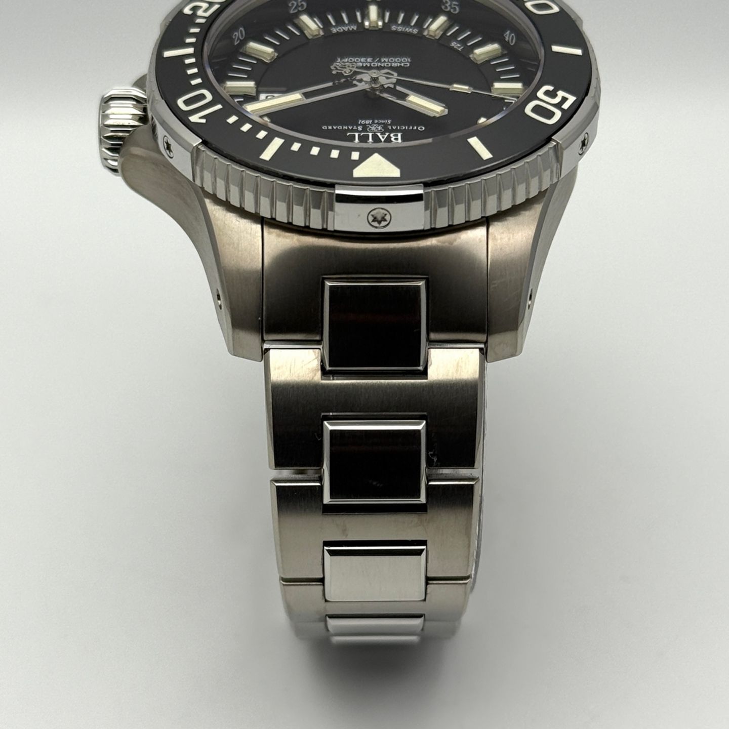 Ball Engineer Hydrocarbon Deepquest DM3002A-S3CJ-BK (2022) - Black dial 42 mm Titanium case (7/8)