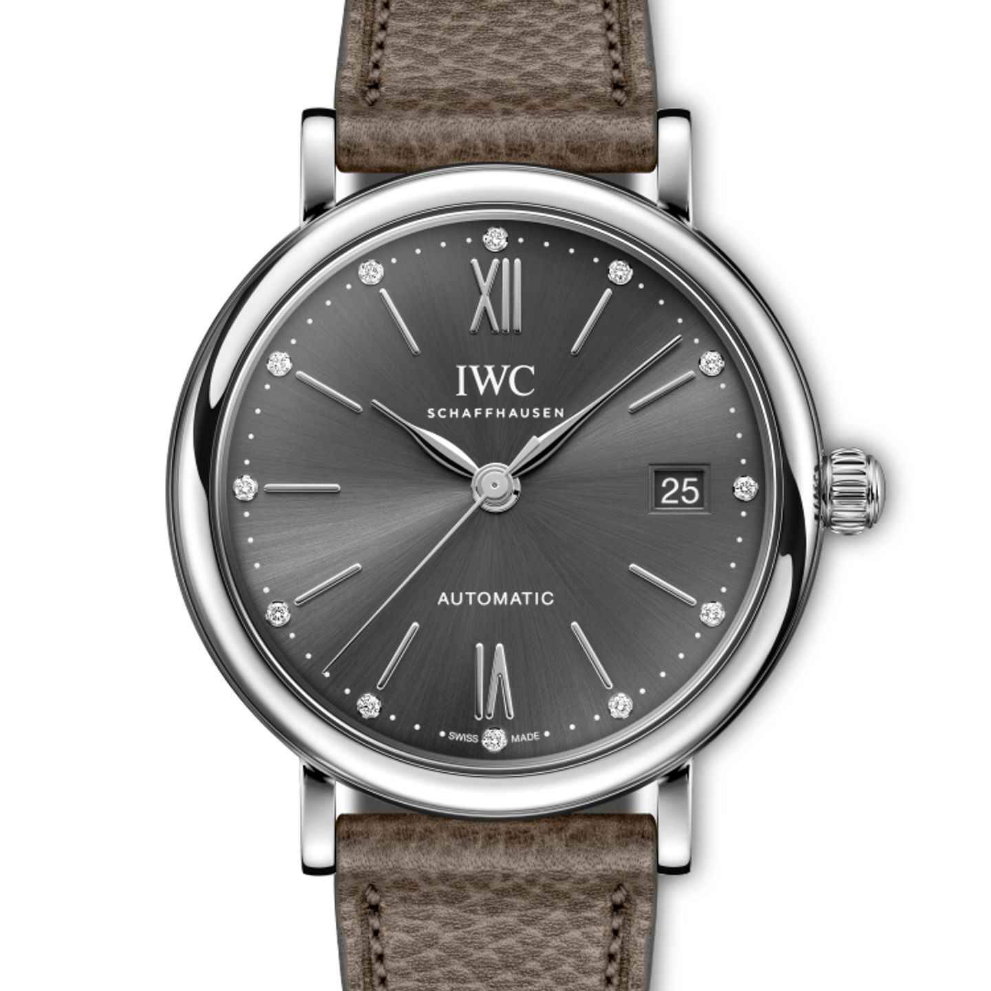 IWC Portofino Automatic IW458603 (2024) - Grijs wijzerplaat 37mm Staal (1/1)