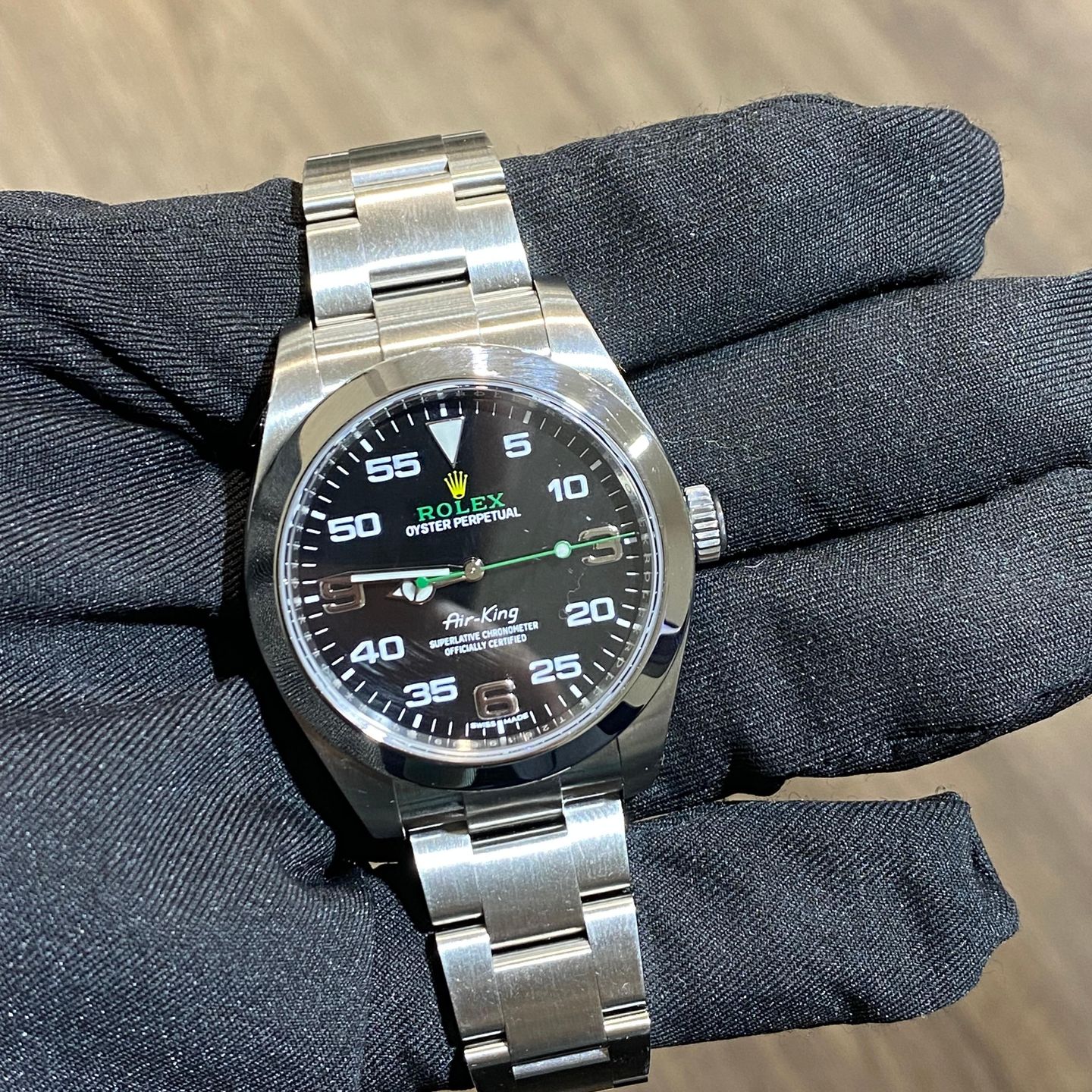 Rolex Air-King 116900 (2020) - Zwart wijzerplaat 40mm Staal (1/1)