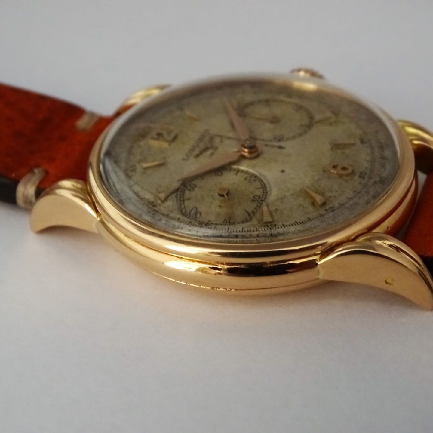 Longines Vintage Unknown (1952) - Silver dial 37 mm Rose Gold case (6/8)