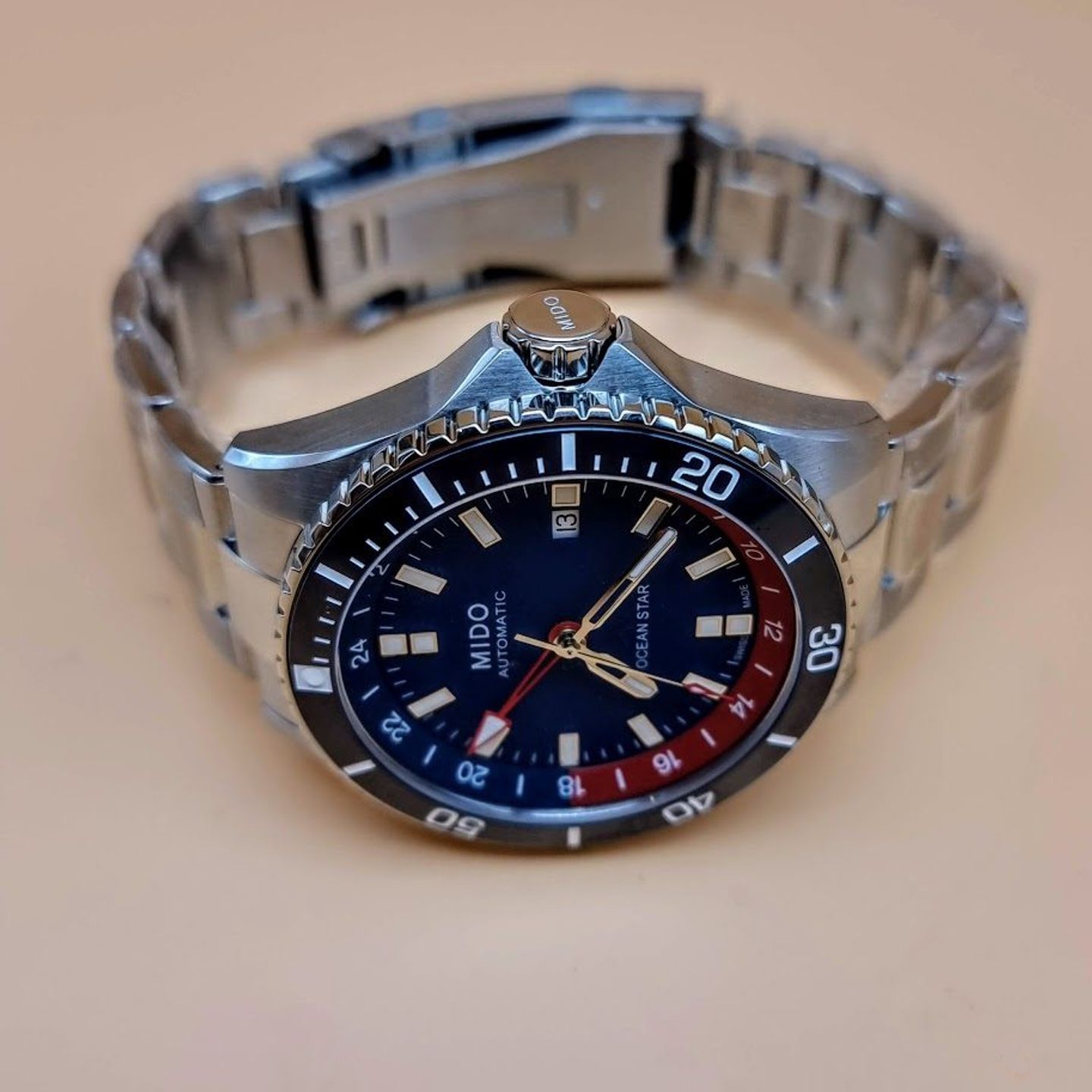 Mido Ocean Star M026.629.11.041.00 (2025) - Blue dial 44 mm Steel case (6/8)