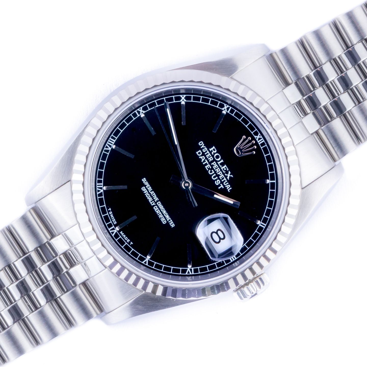 Rolex Datejust 36 16234 (1991) - Zwart wijzerplaat 36mm Staal (1/8)