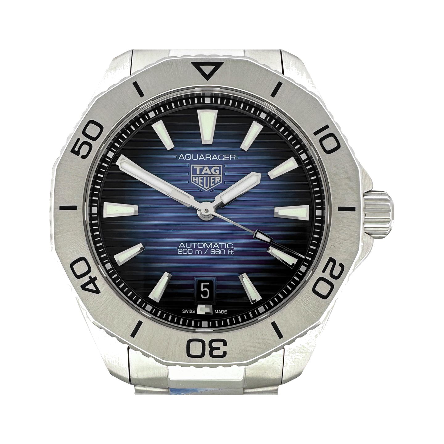 TAG Heuer Aquaracer WBP2111.BA0627 (2024) - Blauw wijzerplaat 40mm Staal (1/8)