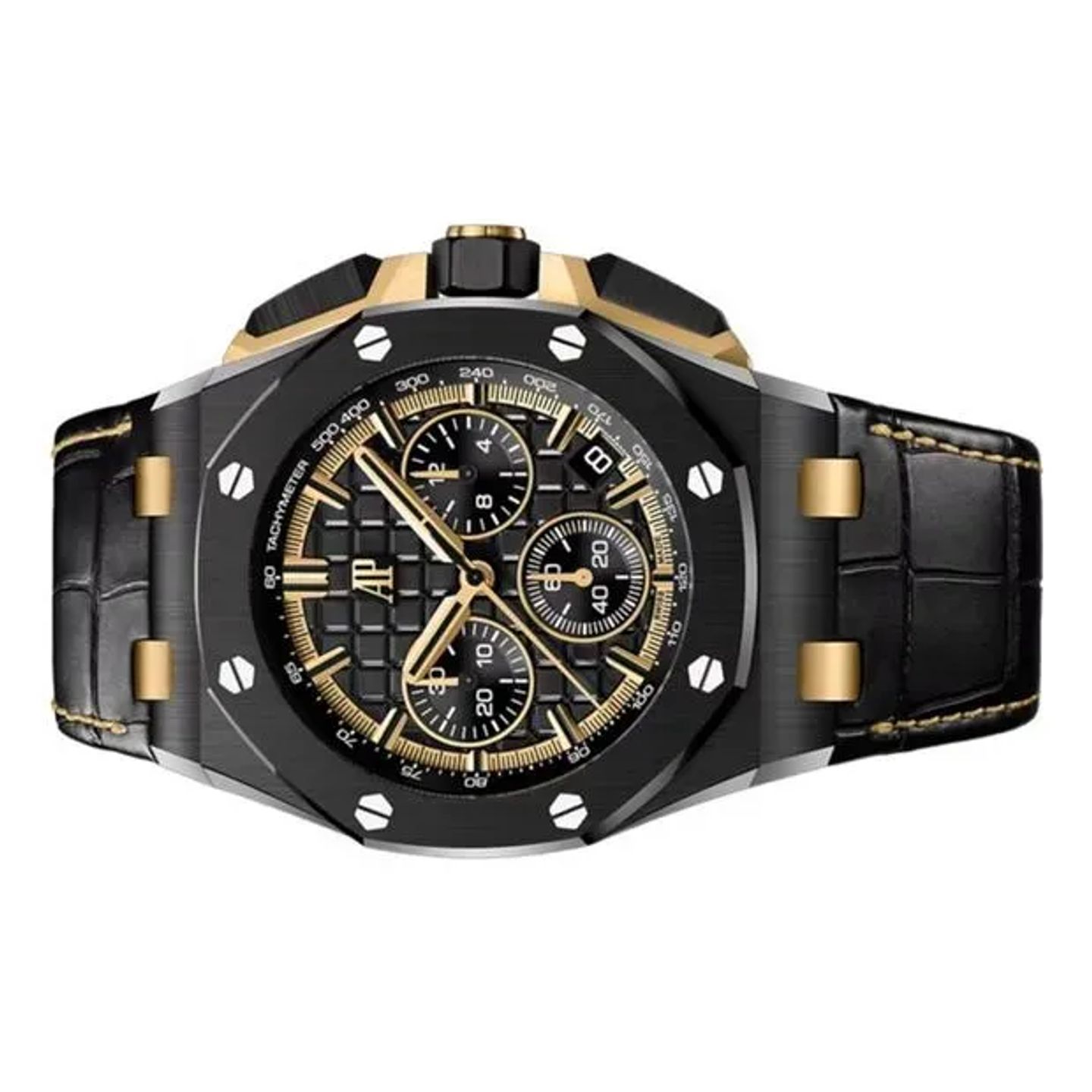 Audemars Piguet Royal Oak Offshore Chronograph 26420CE.OO.A127CR.01 (2024) - Zwart wijzerplaat 43mm Keramiek (3/6)