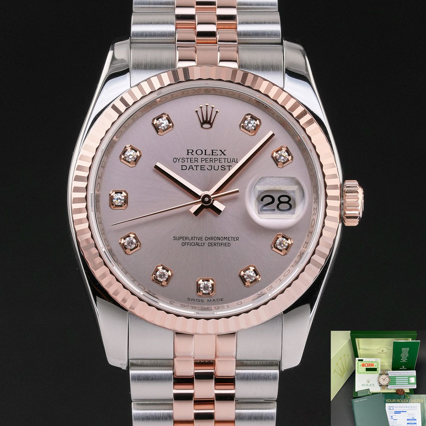 Rolex Datejust 36 116231 (2006) - 36mm Goud/Staal (1/8)