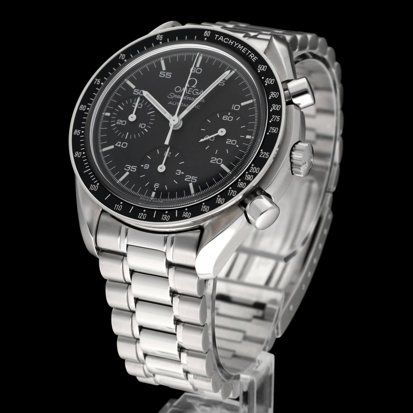 Omega Speedmaster Reduced 3510.50.00 (1995) - Black dial 39 mm Steel case (2/8)