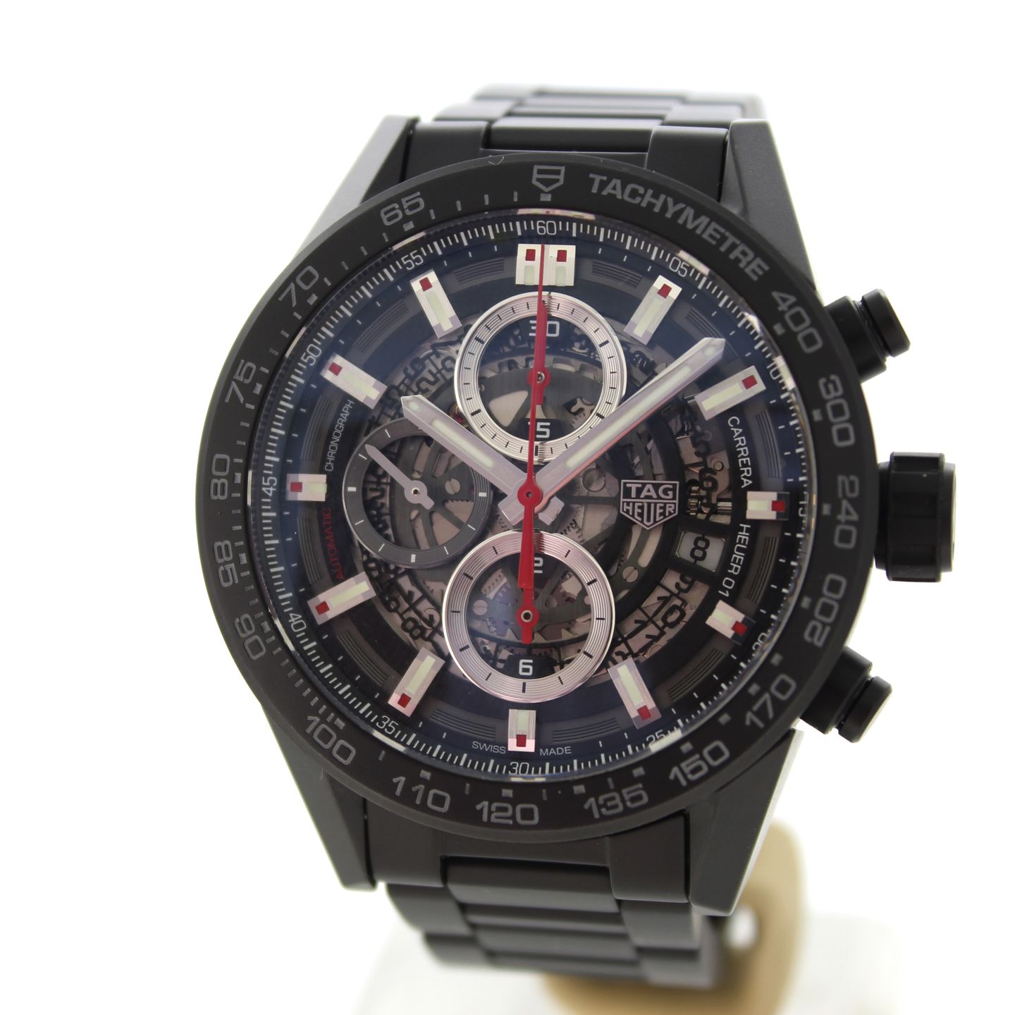TAG Heuer Carrera Calibre HEUER 01 CAR2090.FT6124 (2021) - Black dial 43 mm Ceramic case (2/7)