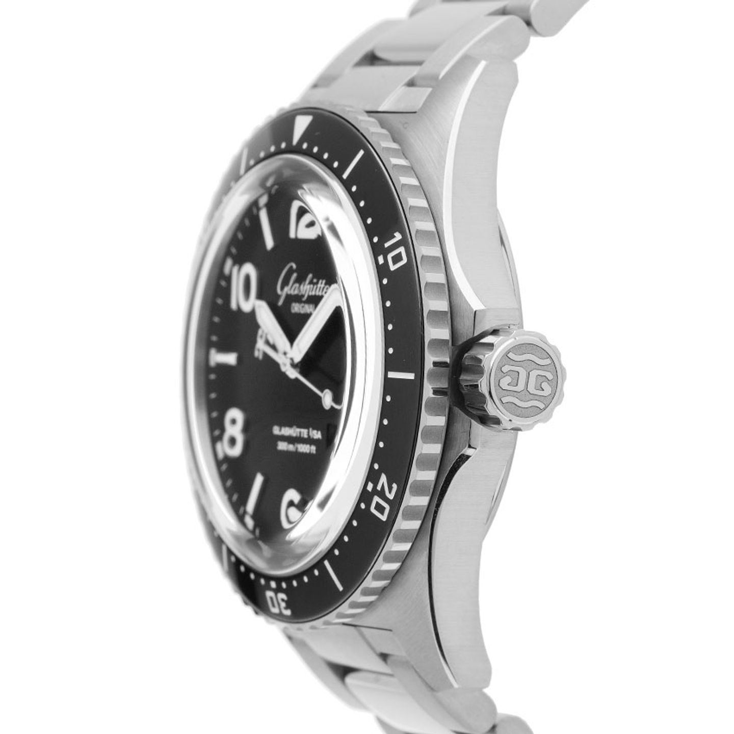 Glashütte Original SeaQ Panorama Date 1-36-13-01-80-70 (2026) - Zwart wijzerplaat 43mm Staal (4/7)