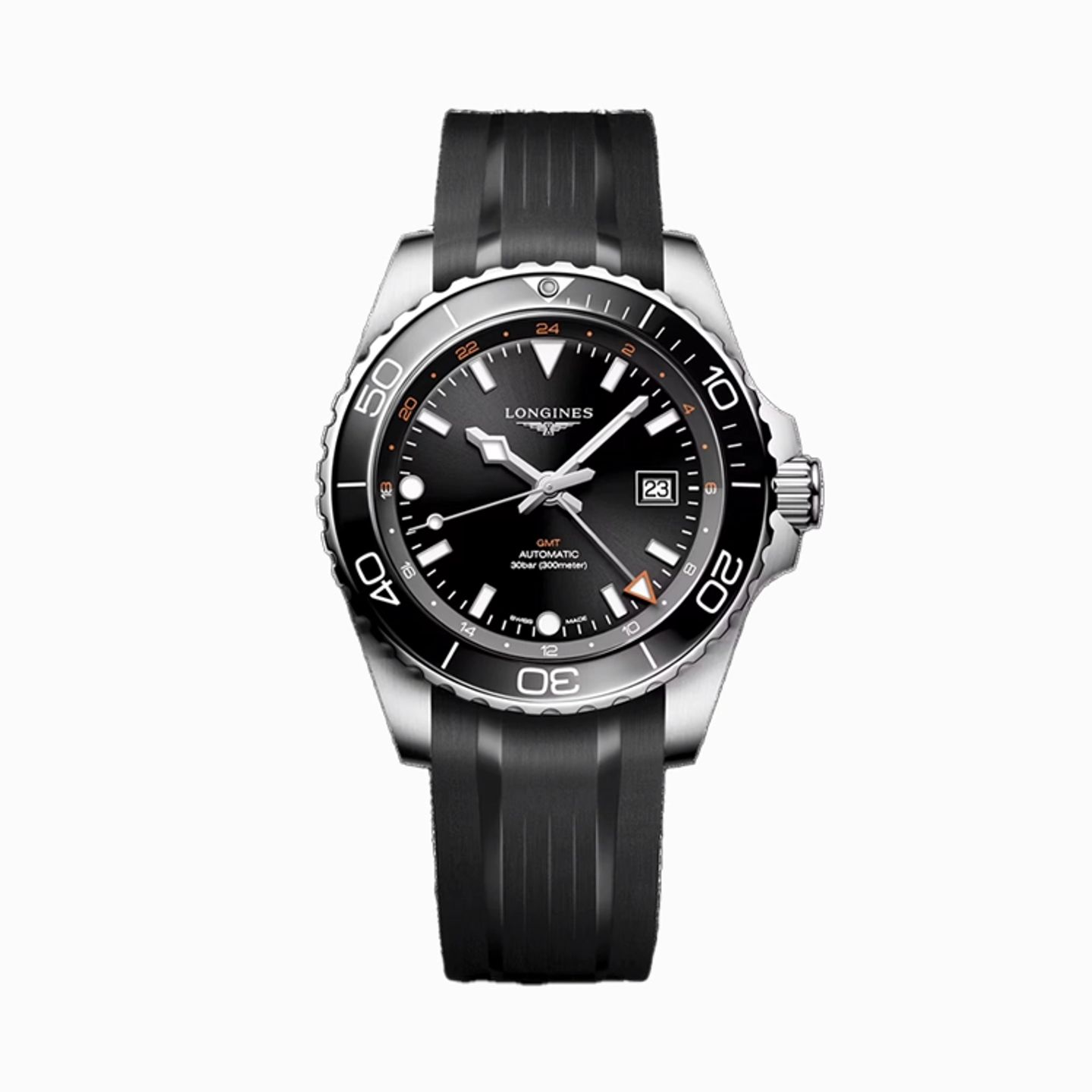Longines HydroConquest L3.890.4.56.9 (2025) - Black dial 43 mm Steel case (1/1)