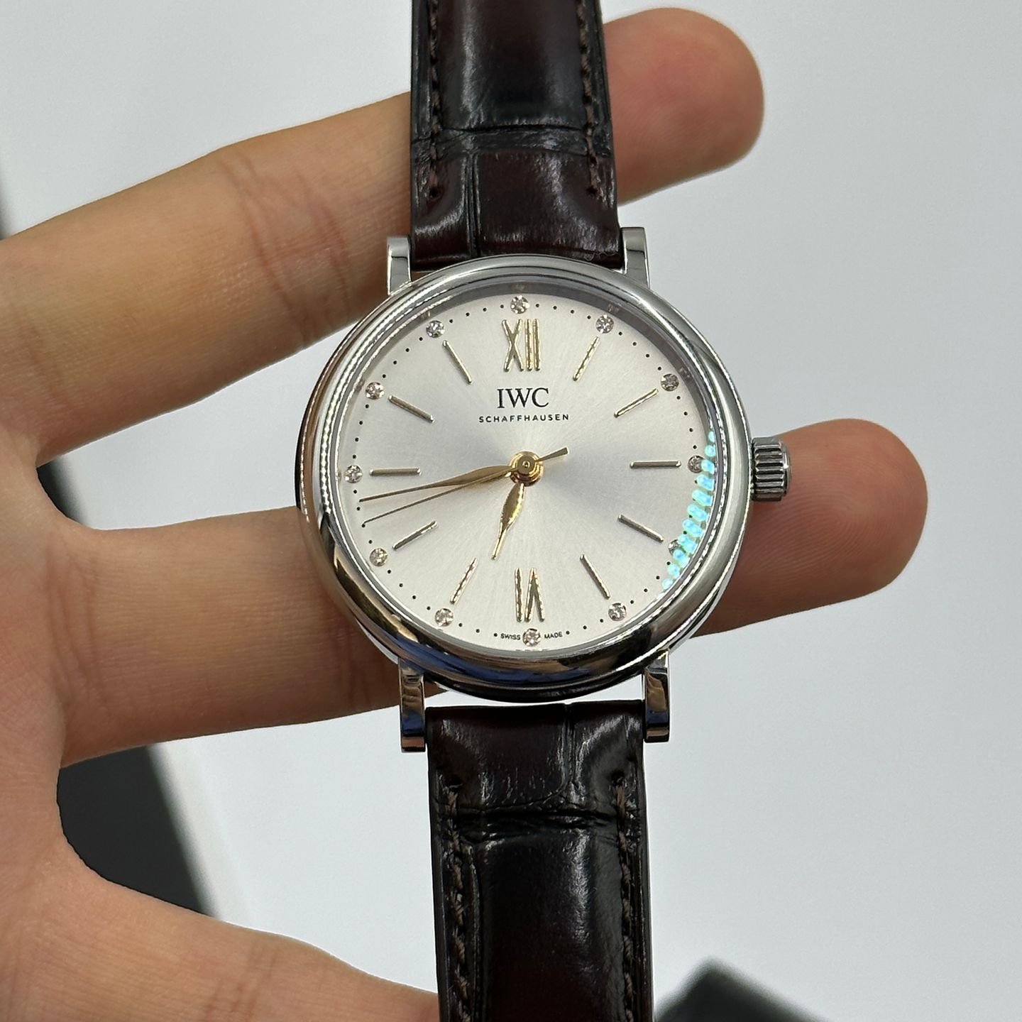 IWC Portofino Automatic IW357403 (2023) - Zilver wijzerplaat 34mm Staal (6/8)