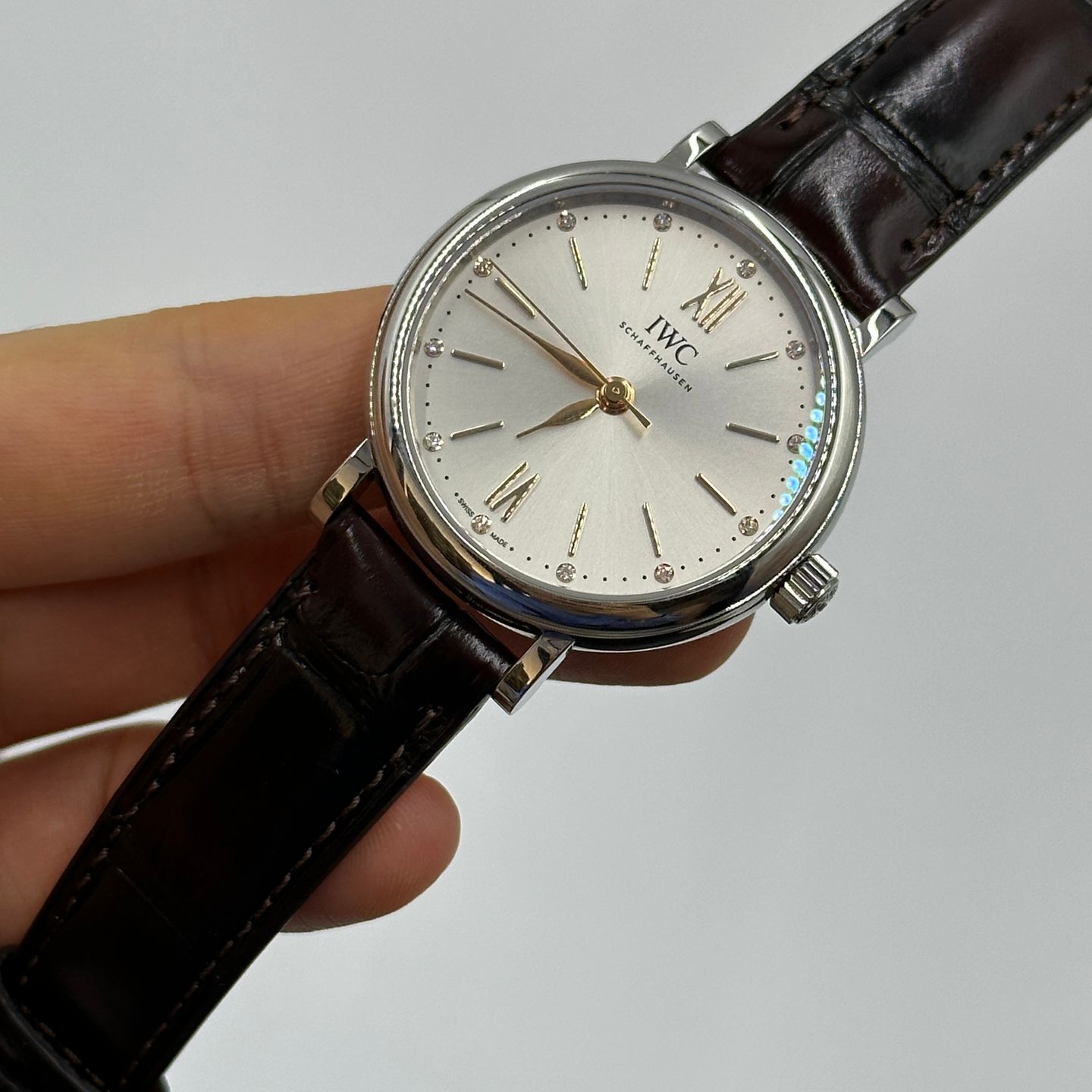 IWC Portofino Automatic IW357403 (2023) - Zilver wijzerplaat 34mm Staal (7/8)