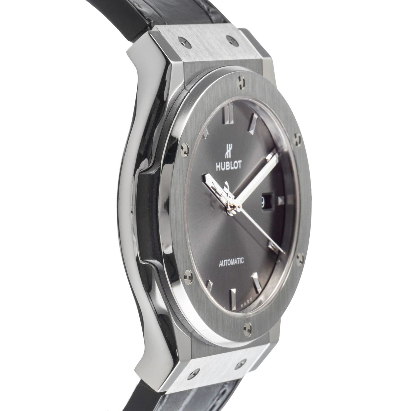 Hublot Classic Fusion Racing Grey 542.NX.7071.LR (Unknown (random serial)) - Grey dial 42 mm Titanium case (7/8)