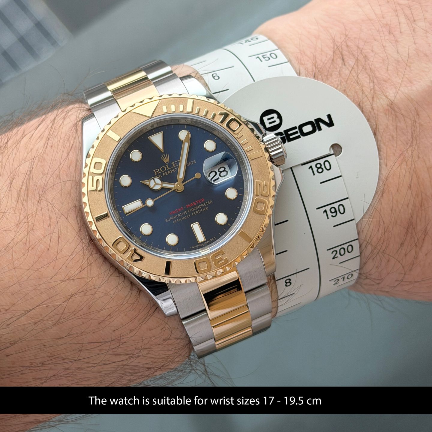 Rolex Yacht-Master 40 16623 (Onbekend (willekeurig serienummer)) - Blauw wijzerplaat 40mm Goud/Staal (2/8)