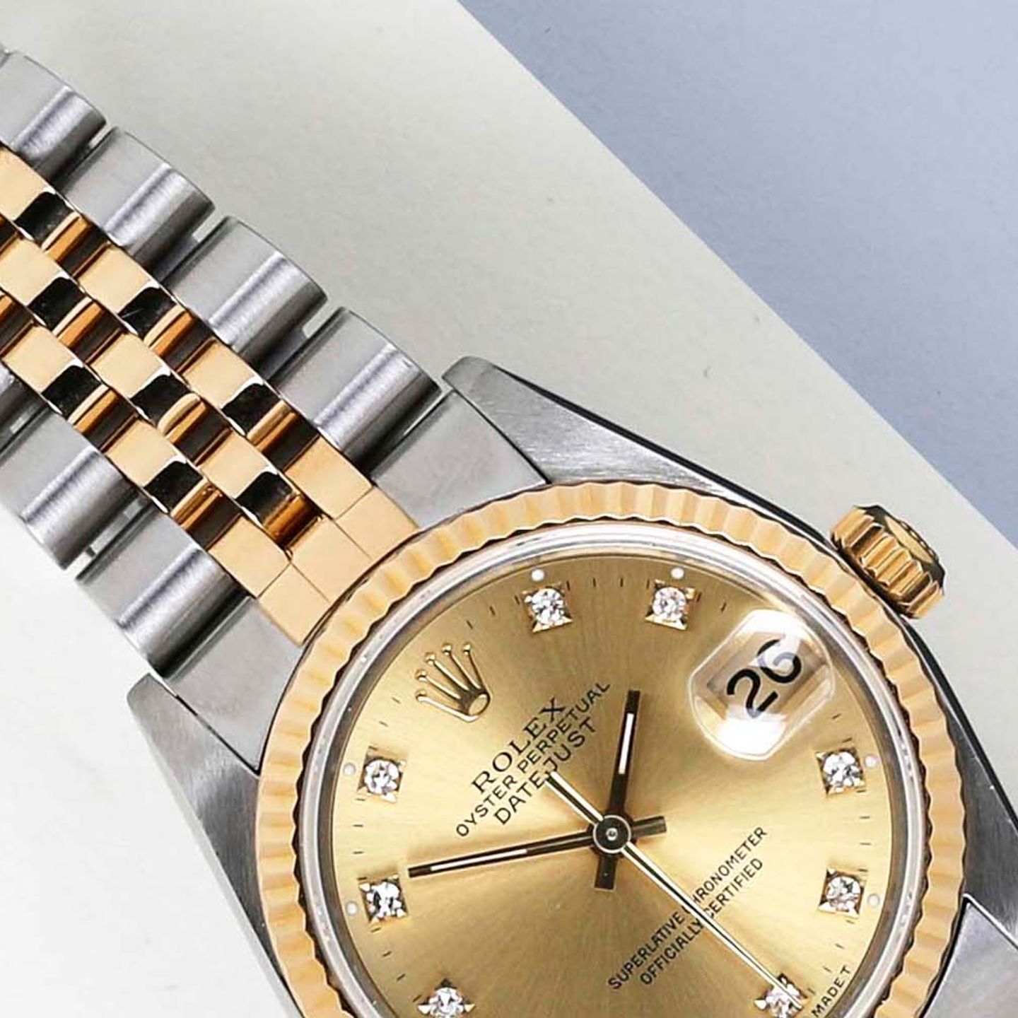 Rolex Datejust 31 68273 (1992) - 31 mm Gold/Steel case (3/8)