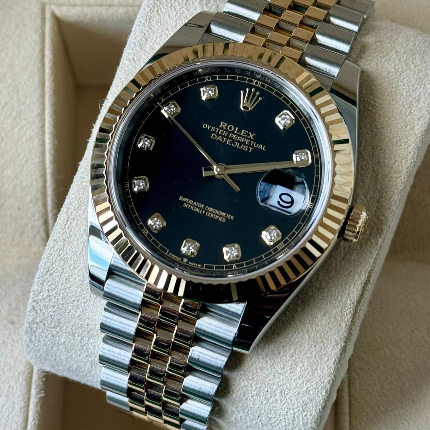 Rolex Datejust 41 126333 (2020) - Zwart wijzerplaat 41mm Goud/Staal (3/7)