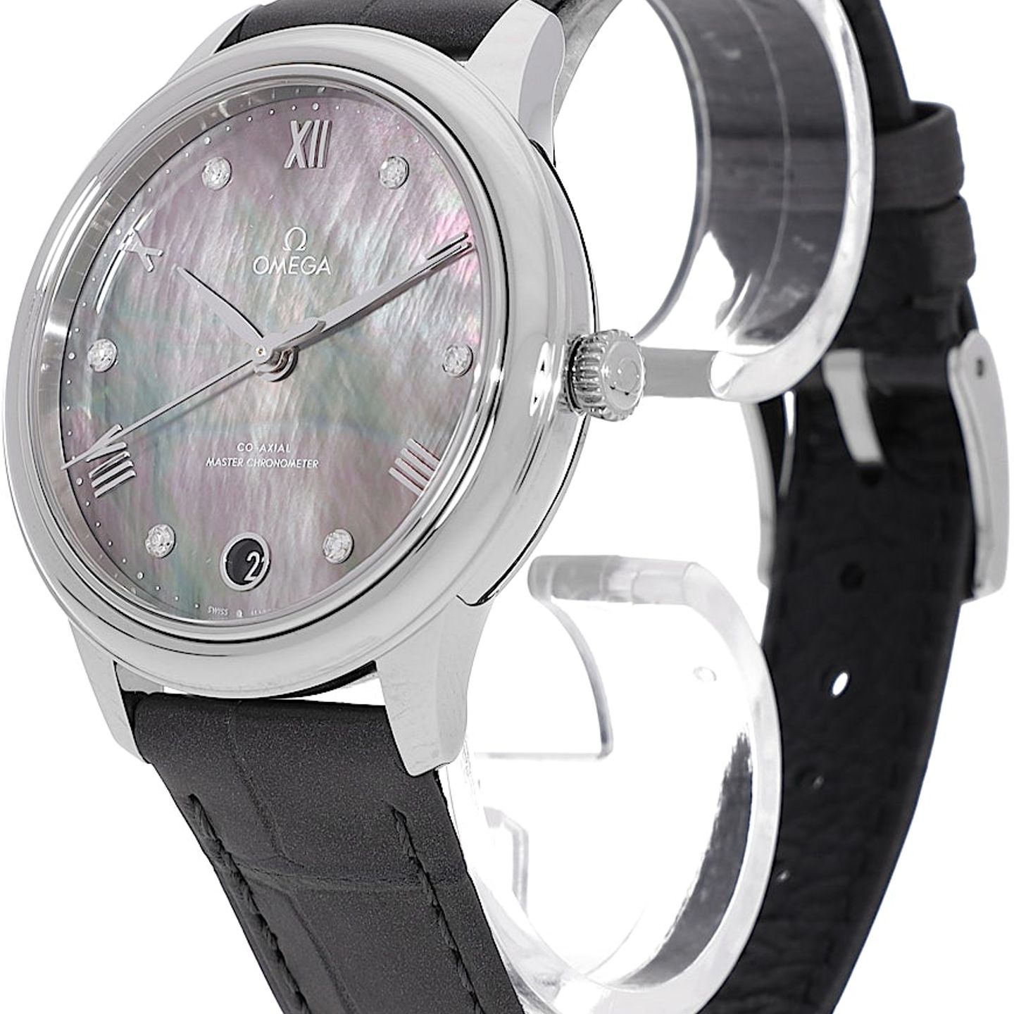 Omega De Ville 434.13.34.20.57.001 (2024) - Bruin wijzerplaat 34mm Staal (3/5)