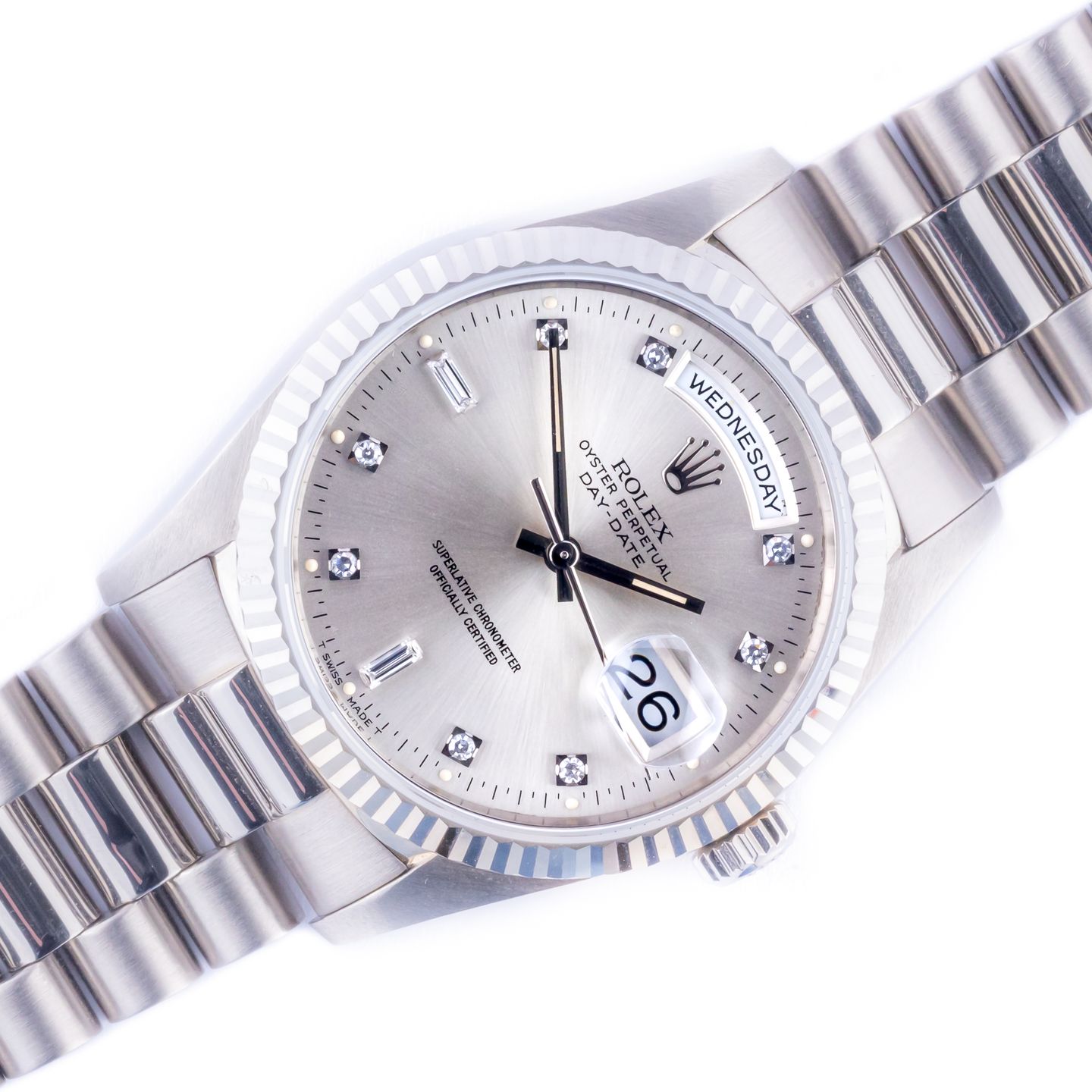 Rolex Day-Date 36 18239 (1995) - 36 mm White Gold case (1/8)