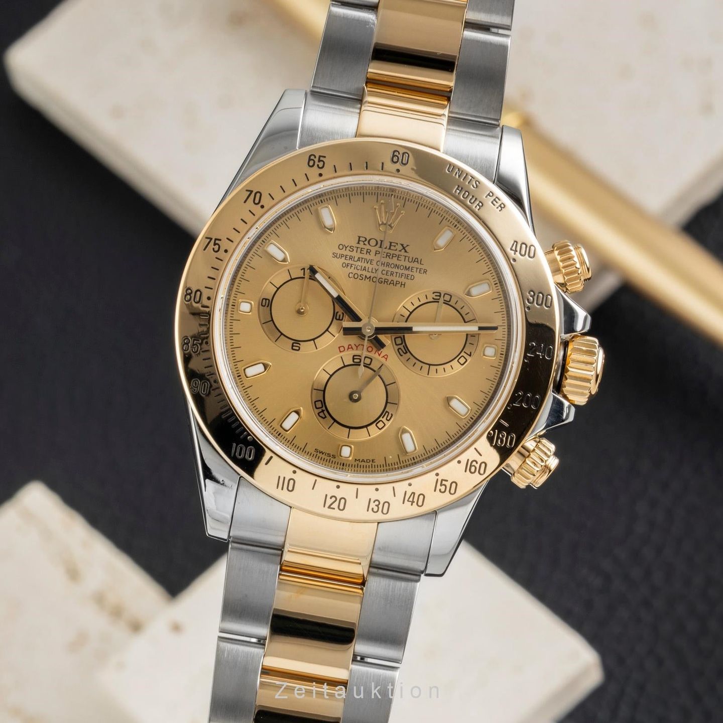 Rolex Daytona 116523 (Onbekend (willekeurig serienummer)) - 40mm Goud/Staal (1/8)
