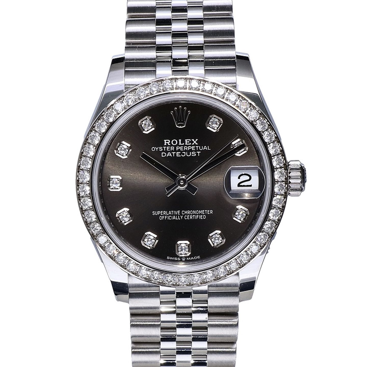 Rolex Datejust 31 278384RBR (2022) - Grey dial 31 mm Steel case (4/8)