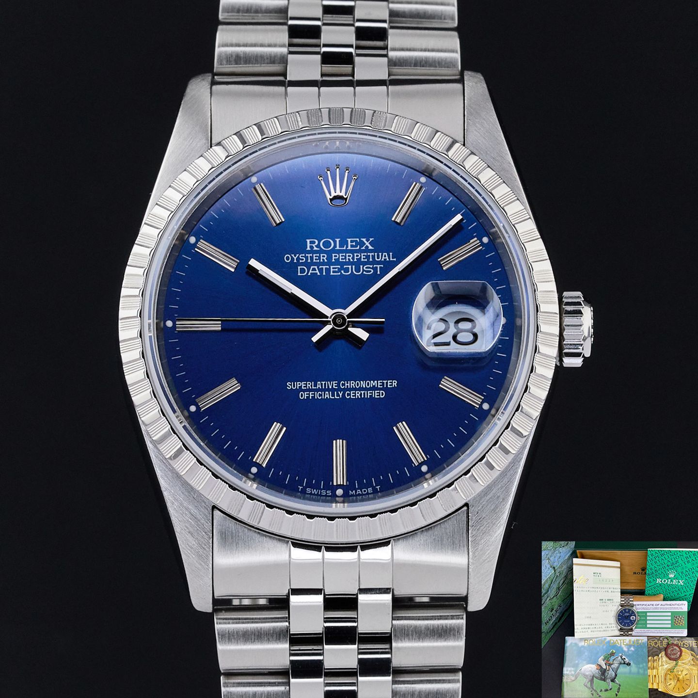 Rolex Datejust 36 16220 (1997) - 36mm Staal (1/8)