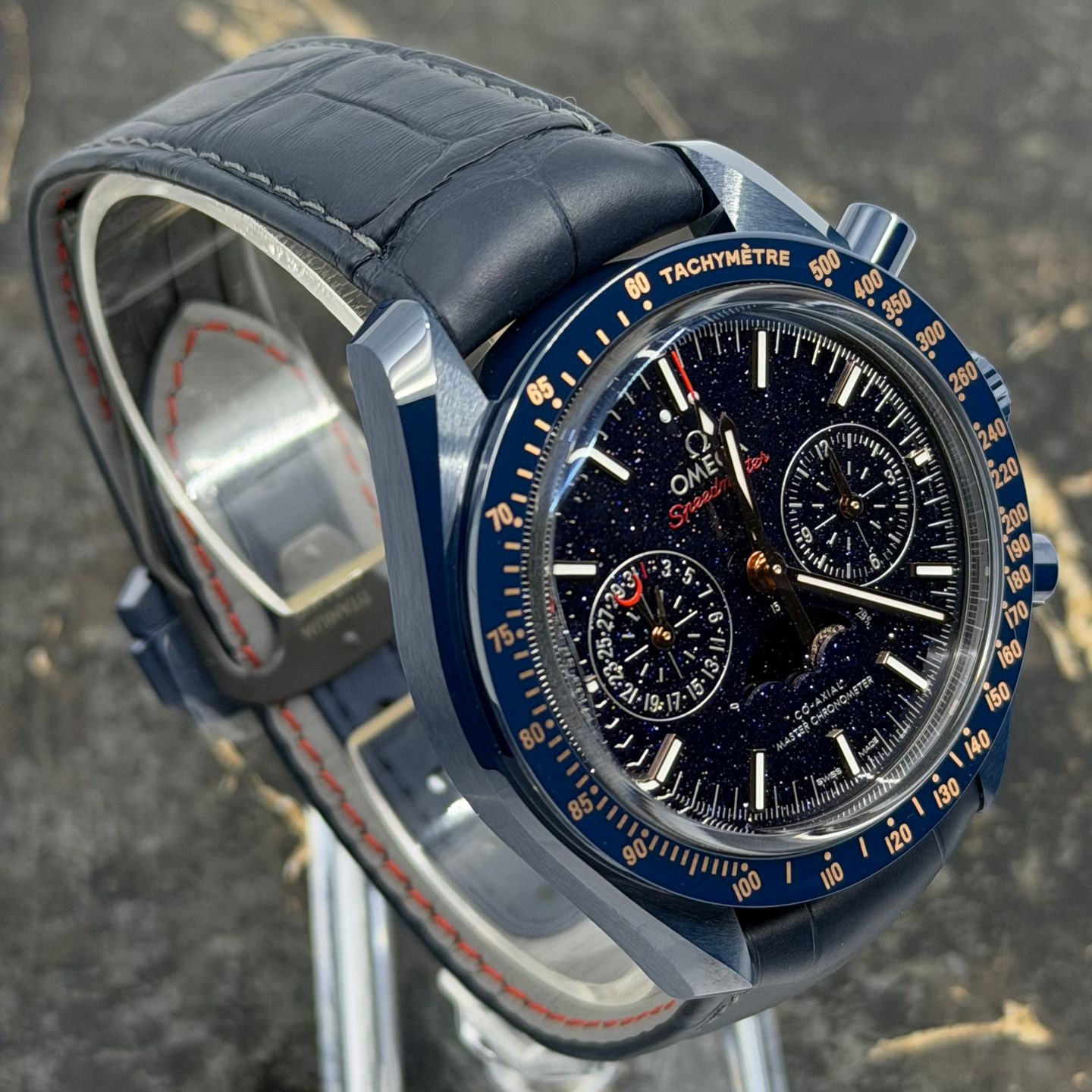 Omega Speedmaster Moonphase 304.93.44.52.03.002 (2026) - Blauw wijzerplaat 44mm Keramiek (4/8)