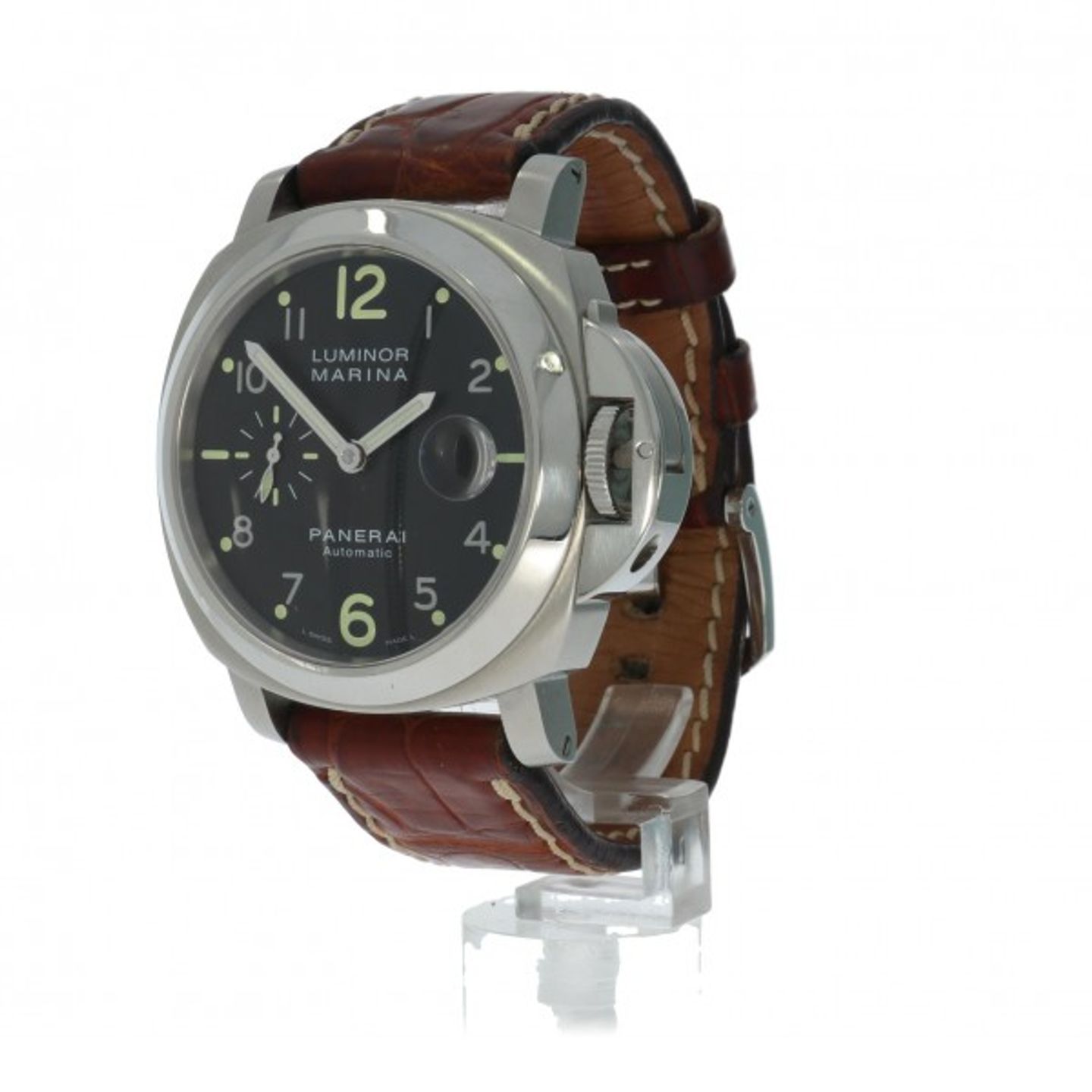 Panerai Luminor Marina Automatic PAM00164 (2004) - Zwart wijzerplaat 44mm Staal (2/5)