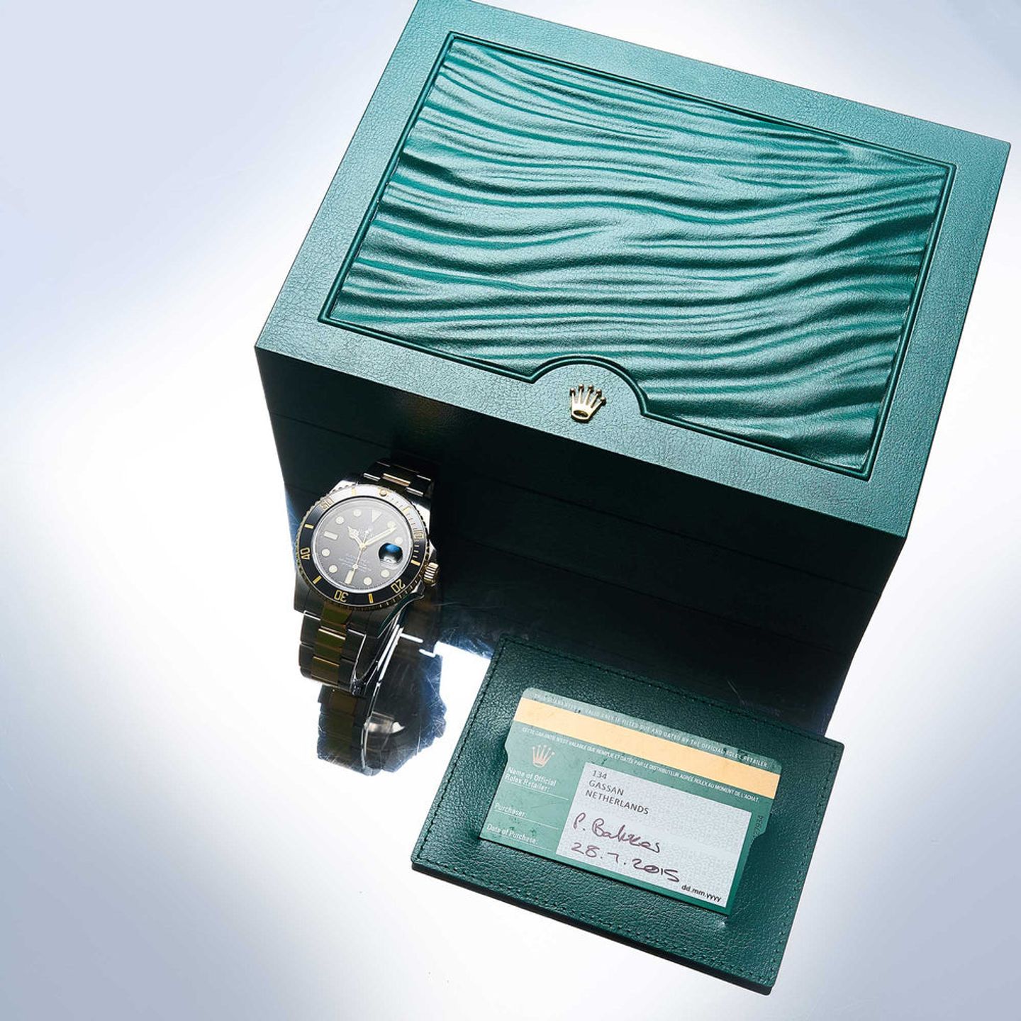 Rolex Submariner Date 116613LN (2015) - Black dial 40 mm Gold/Steel case (6/6)