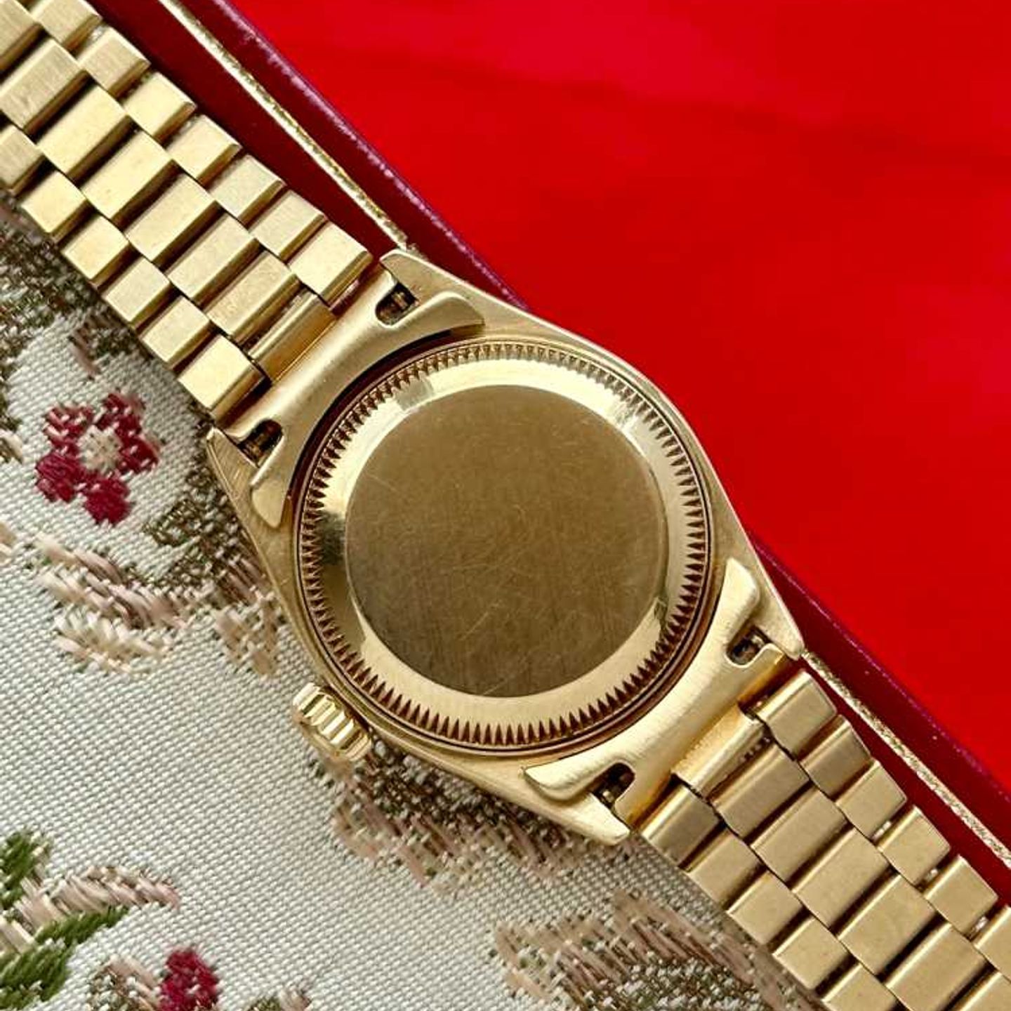 Rolex Lady-Datejust 69278 (1993) - Gold dial 26 mm Yellow Gold case (8/8)