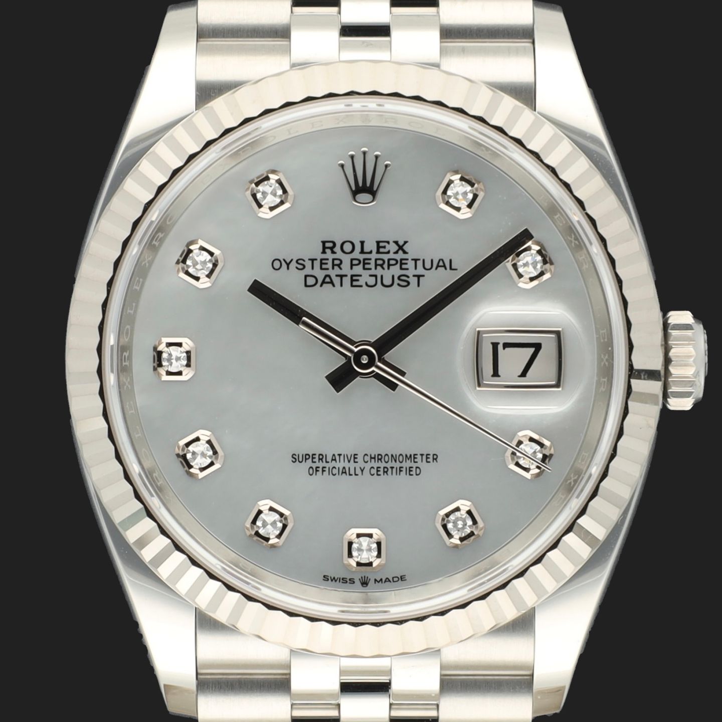 Rolex Datejust 36 126234 (2025) - Parelmoer wijzerplaat 36mm Staal (2/8)