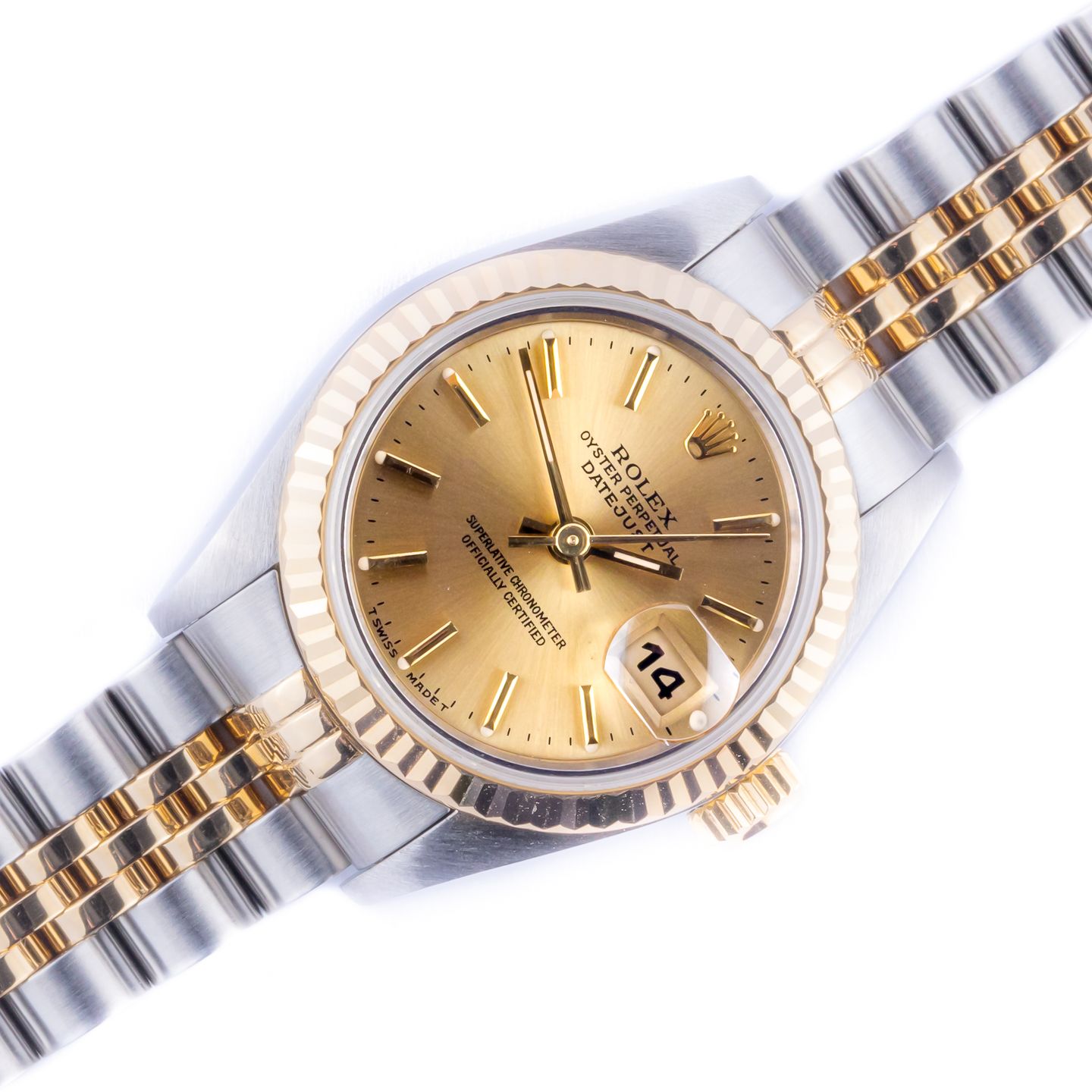 Rolex Lady-Datejust 69173 (1996) - 26mm Goud/Staal (1/8)