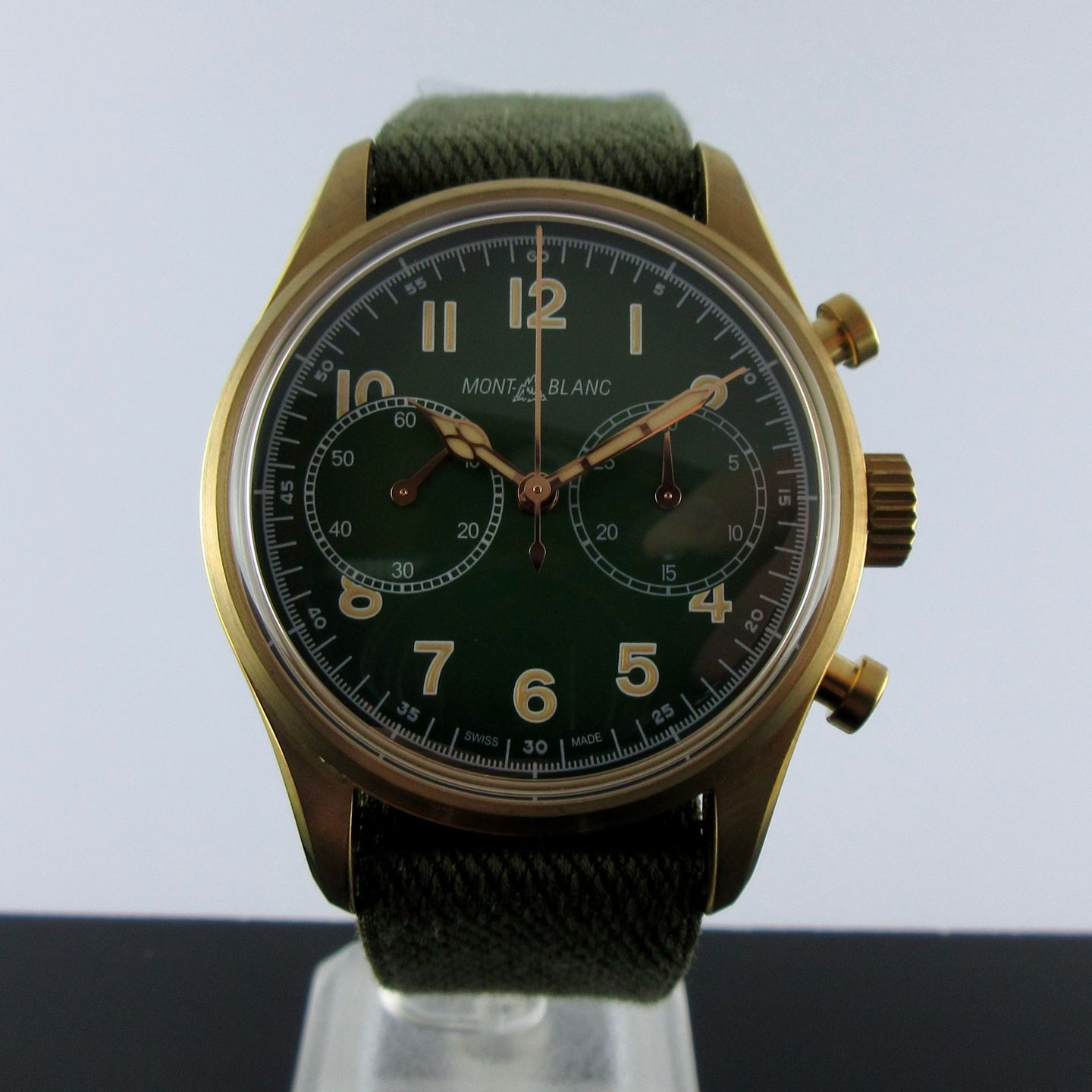 Montblanc 1858 119908 (2024) - Green dial 42 mm Bronze case (1/8)