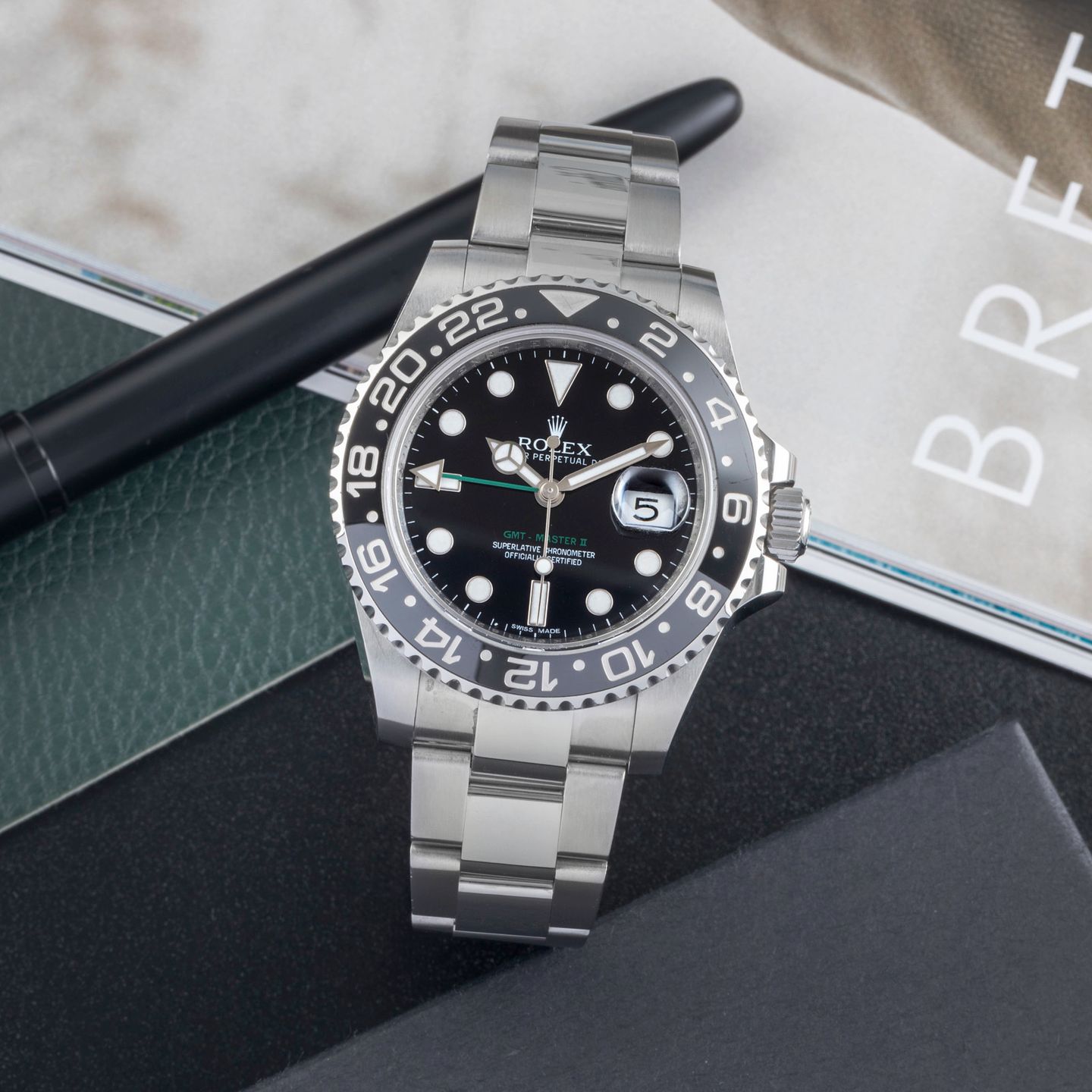 Rolex GMT-Master II 116710LN (Unknown (random serial)) - Black dial 40 mm Steel case (1/8)