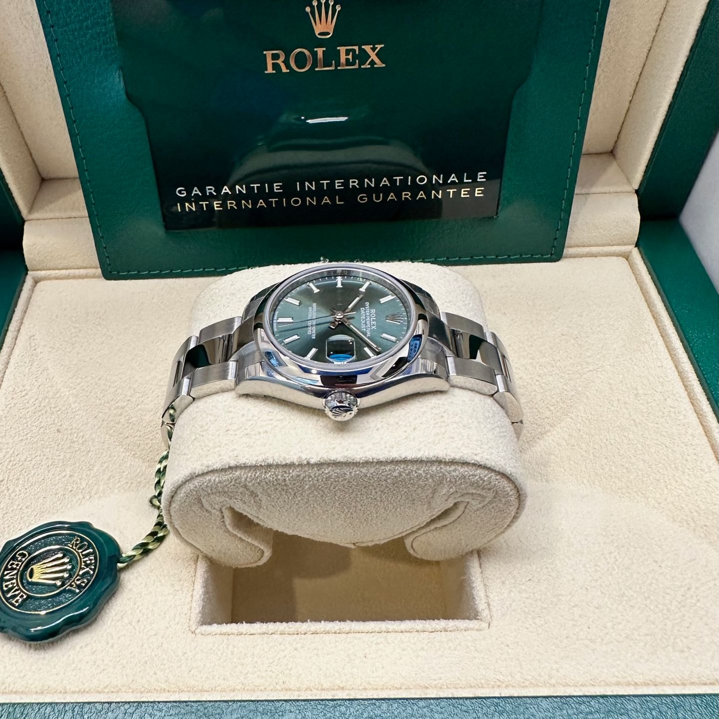 Rolex Datejust 31 278240 (2023) - Green dial 31 mm Steel case (4/6)