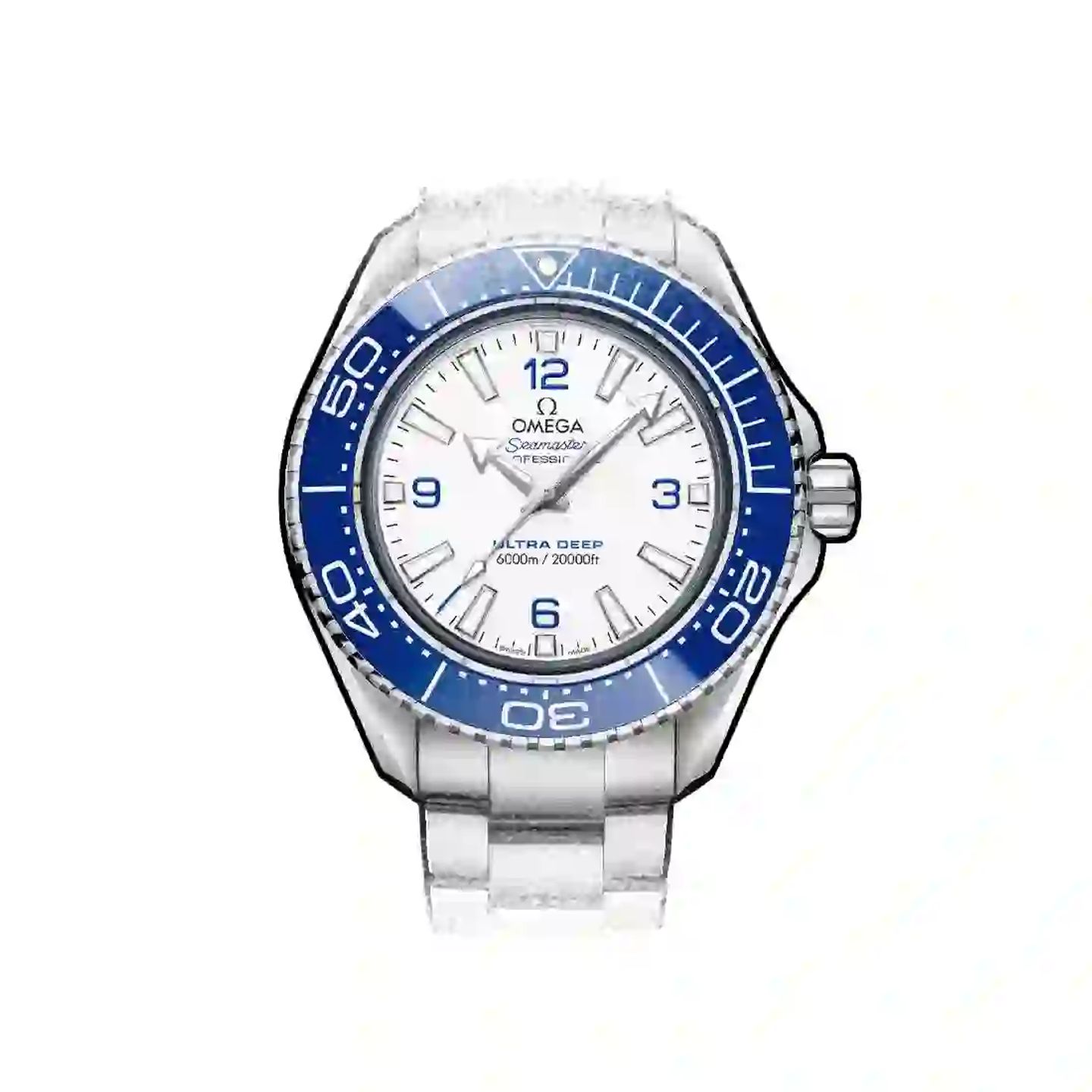 Omega Seamaster Planet Ocean 215.30.46.21.04.001 (2025) - White dial 46 mm Steel case (3/3)