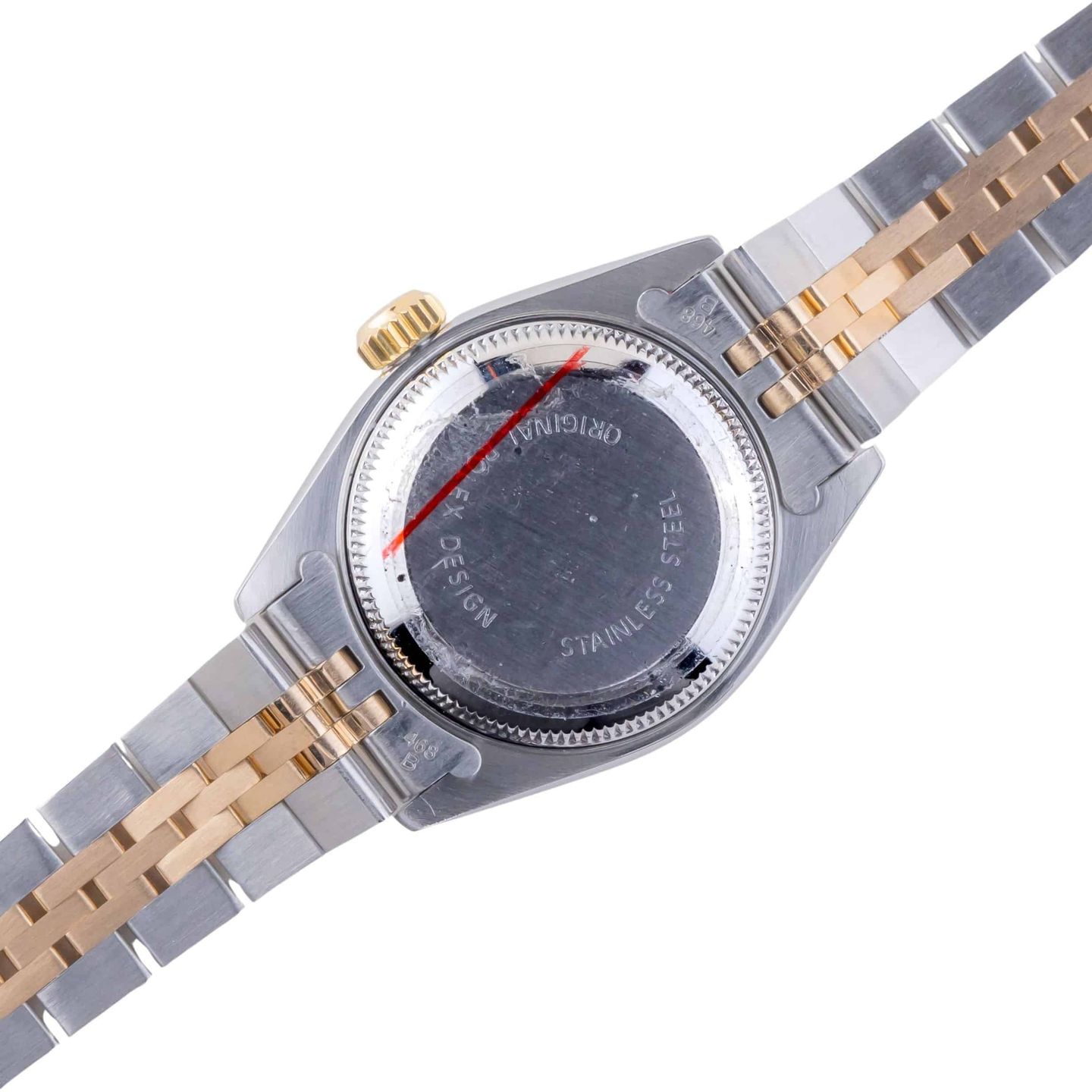 Rolex Lady-Datejust 69173 (1991) - Blue dial 26 mm Gold/Steel case (4/8)