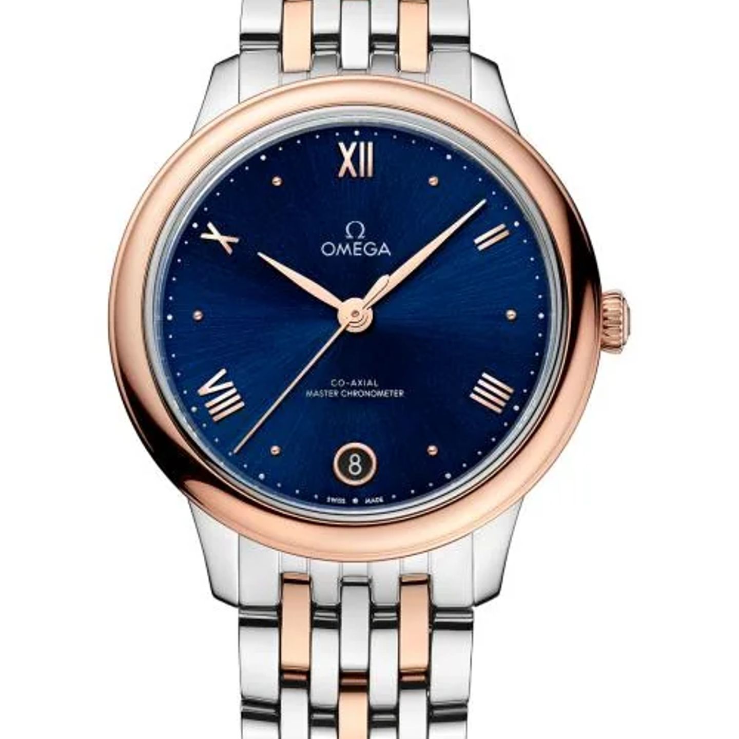 Omega De Ville 434.20.34.20.03.001 (2026) - Blue dial 34 mm Gold/Steel case (1/1)