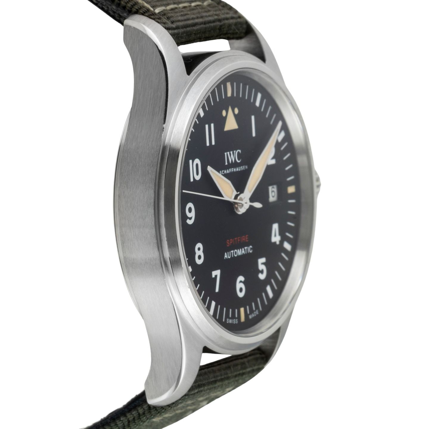 IWC Pilot IW326801 (Unknown (random serial)) - Black dial 39 mm Steel case (7/8)