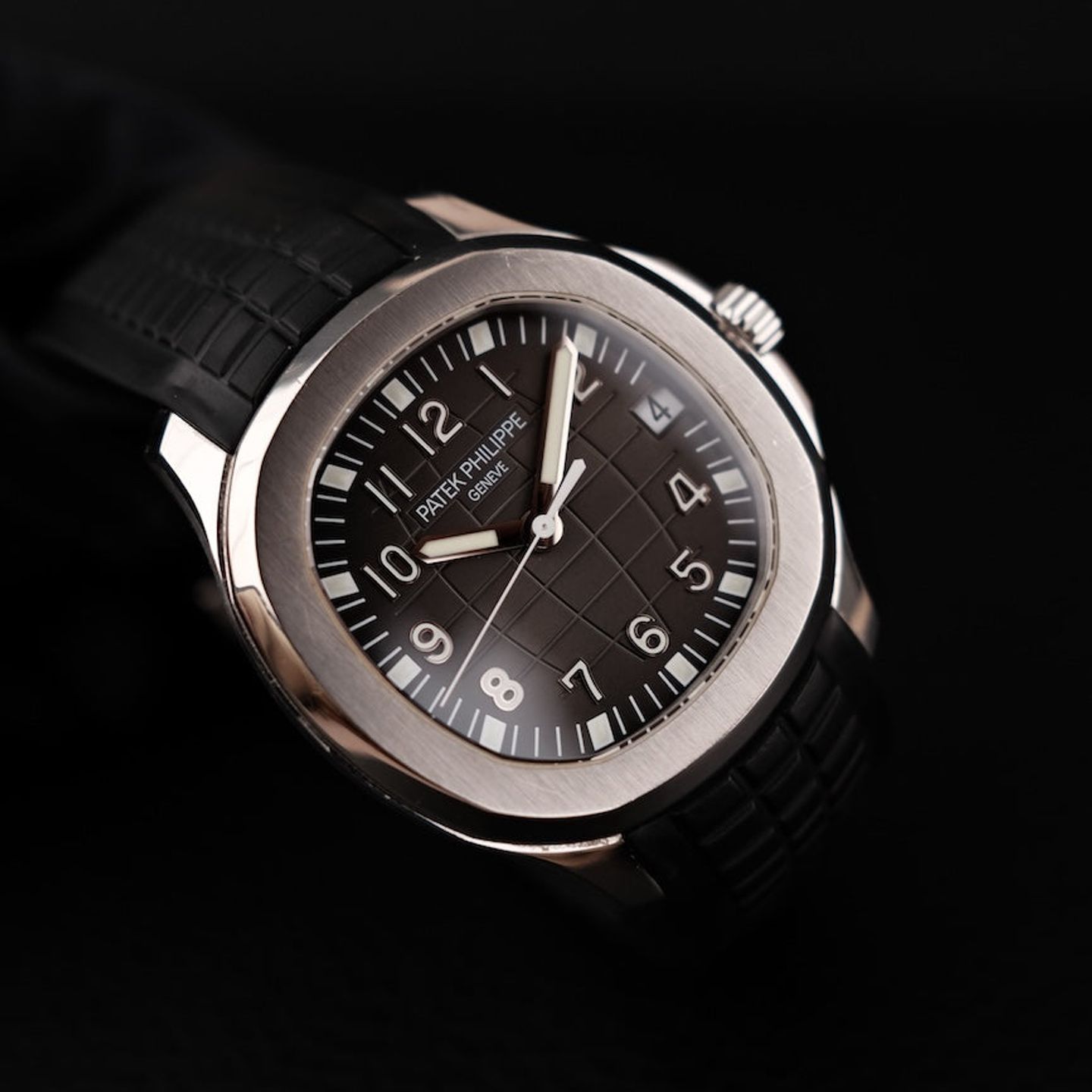 Patek Philippe Aquanaut 5165A-001 (2008) - Bruin wijzerplaat 38mm Staal (2/8)