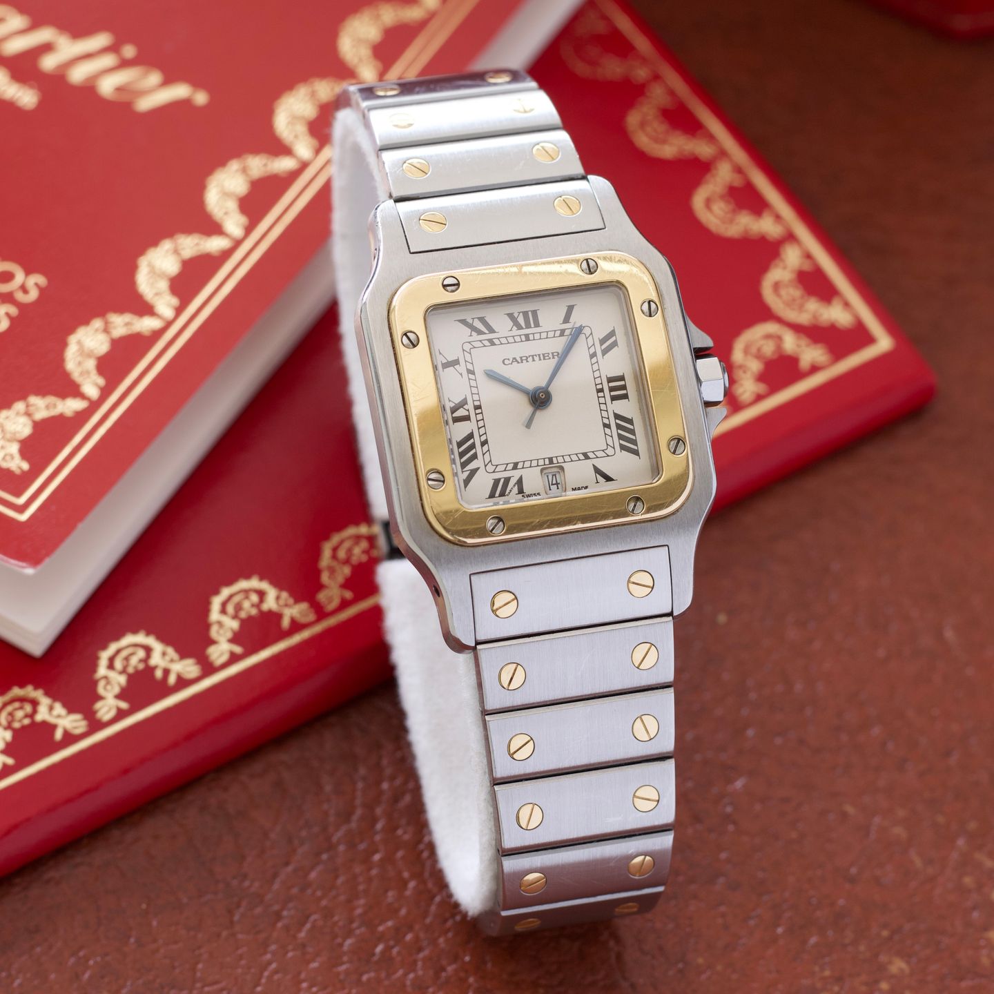 Cartier Santos Galbée 187901 (1993) - White dial 29 mm Steel case (1/8)