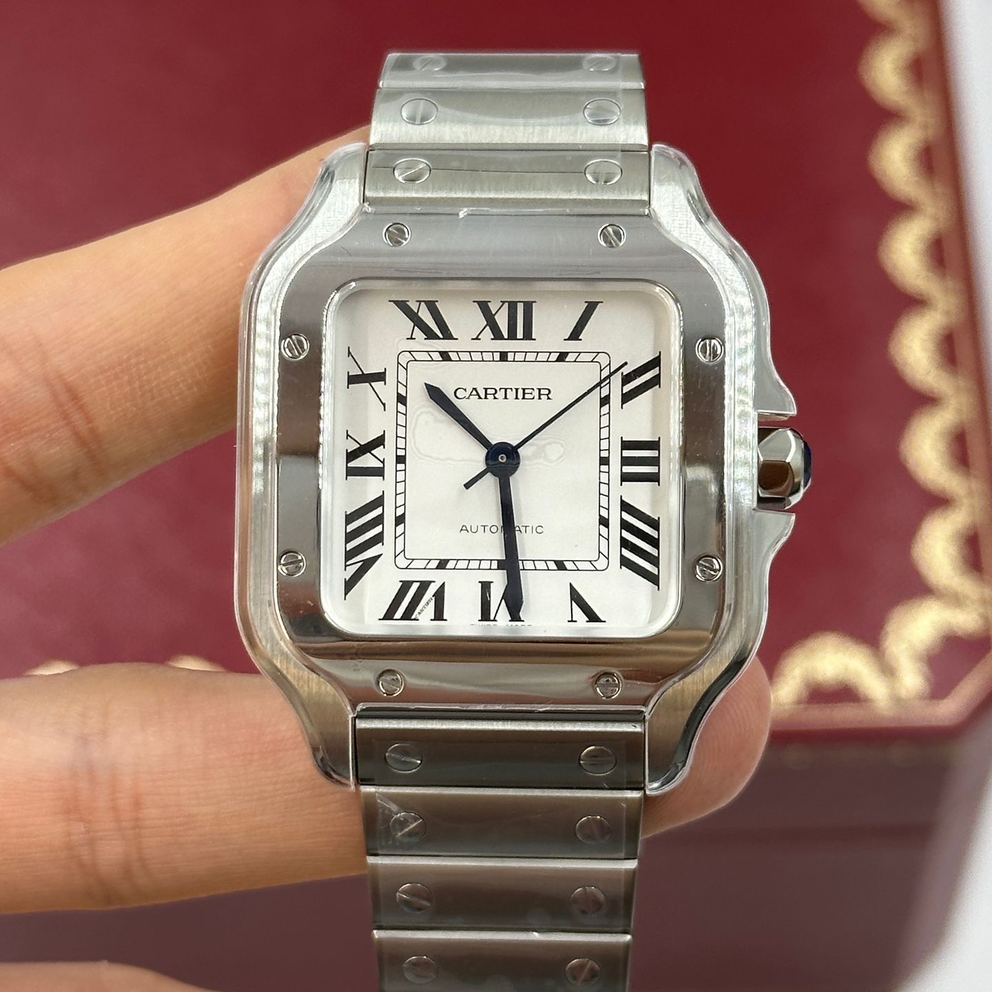 Cartier Santos WSSA0029 (2025) - White dial 35 mm Steel case (1/5)