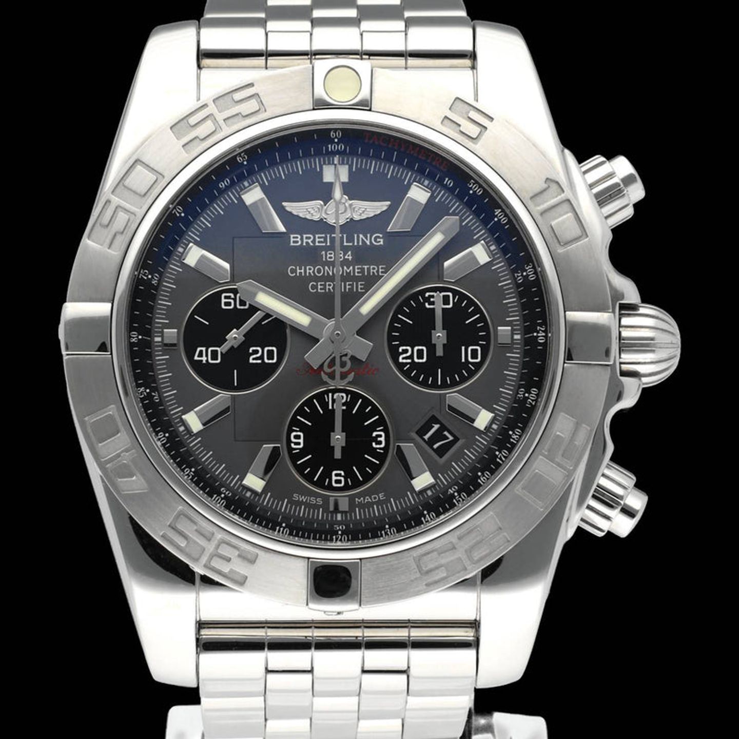 Breitling Chronomat 44 AB0110 (2013) - Grijs wijzerplaat 44mm Staal (1/7)