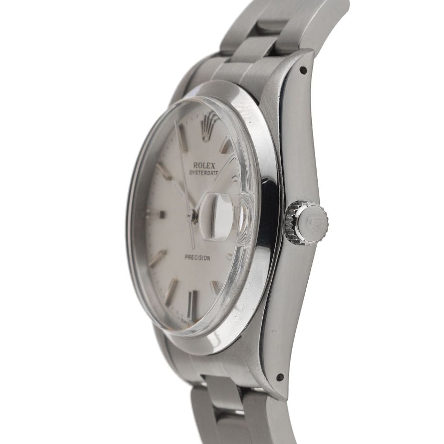 Rolex Oyster Precision 6694 (1986) - Silver dial 34 mm Steel case (4/8)