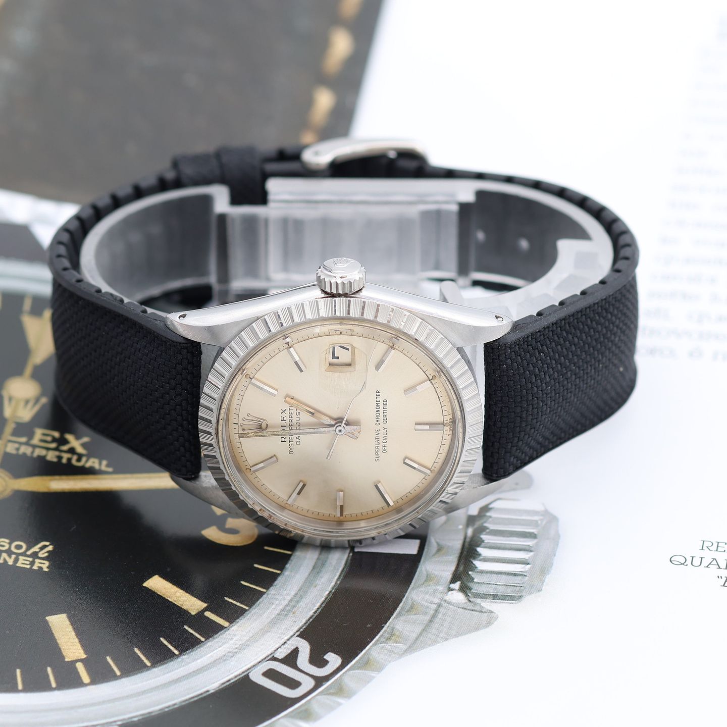 Rolex Datejust 1603 (Onbekend (willekeurig serienummer)) - Zilver wijzerplaat 36mm Staal (7/8)