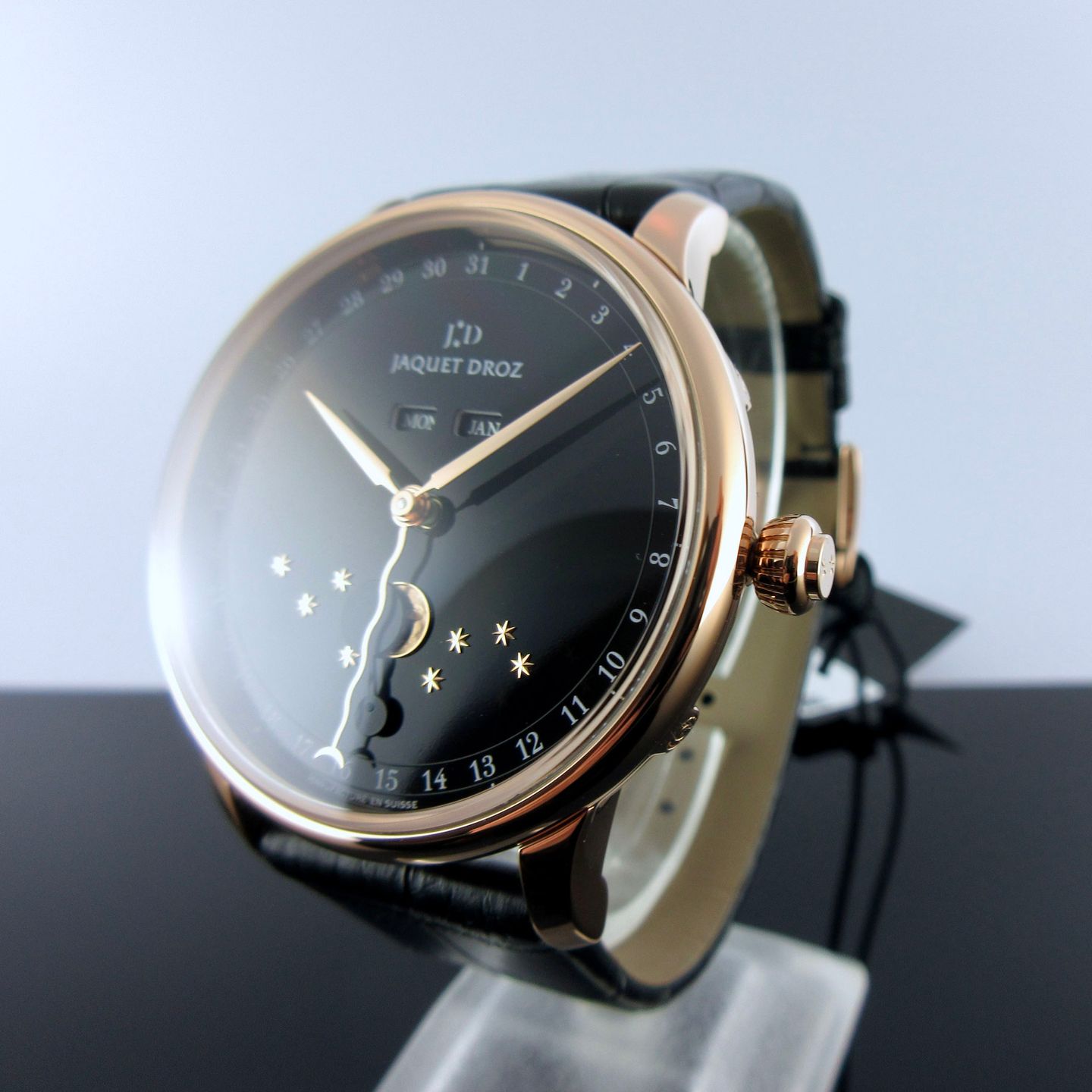 Jaquet-Droz Astrale J012633202 (2024) - Black dial 44 mm Rose Gold case (2/8)