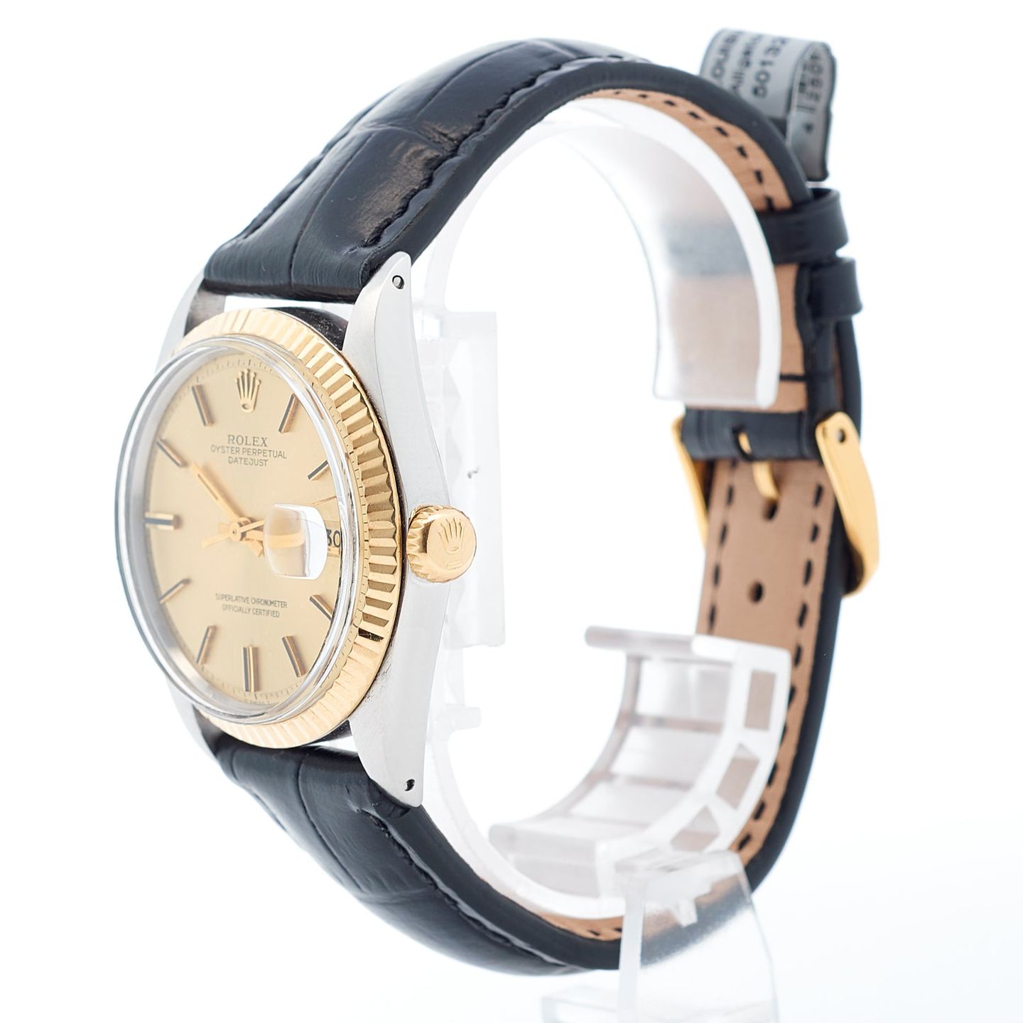 Rolex Datejust 36 16013 (1972) - Gold dial 36 mm Gold/Steel case (3/5)